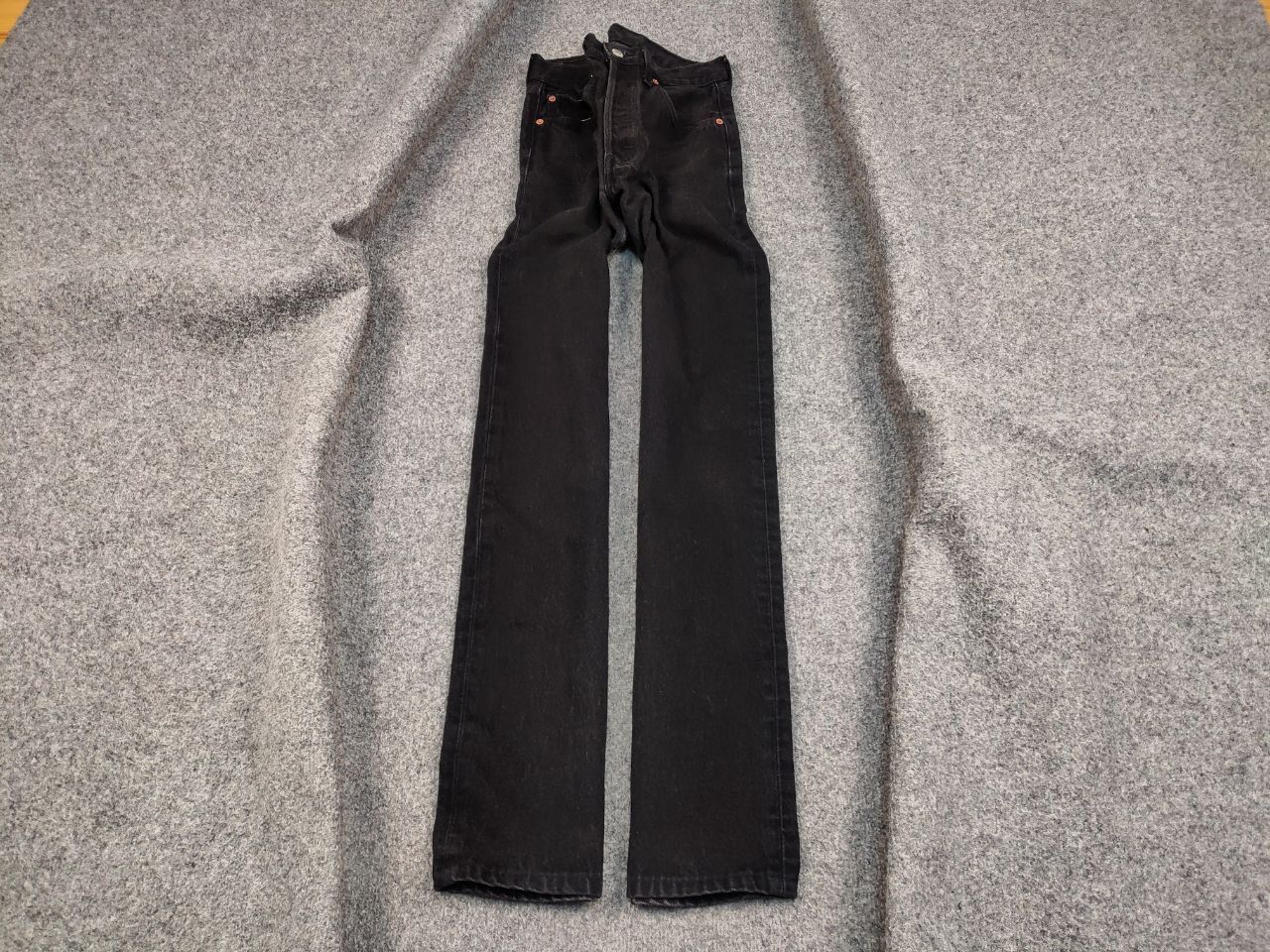 Levi's Vintage 90's Levis 501 Black Faded Denim Jeans Usa Style Size US 30 / EU 46 - 2 Thumbnail
