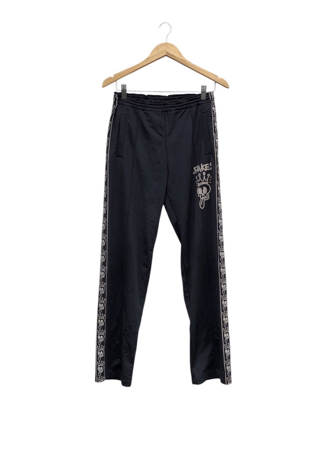 Japanese Brand Japanese Brand Flake Trackpants Side Stripe Logo Pants Size US 27 - 1 Thumbnail