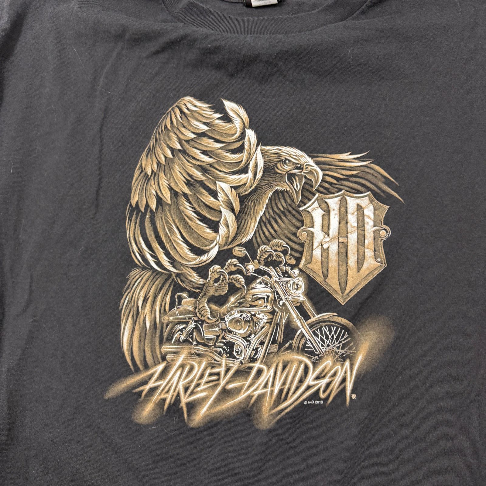 Harley Davidson Harley Davidson Shirt Men's 4XL Black Eagle USA Biker Size US XXL / EU 58 / 5 - 3 Thumbnail