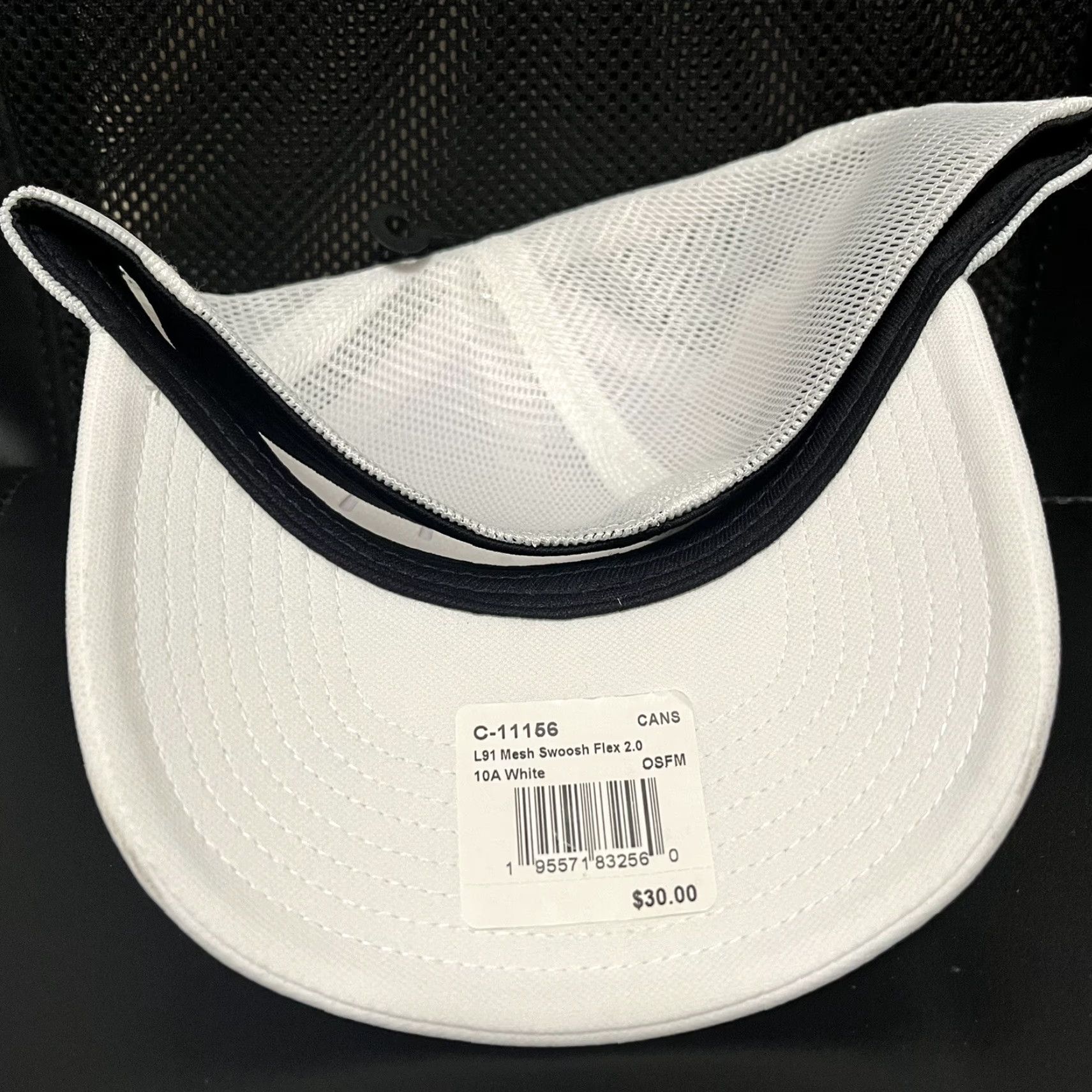 Nike VINTAGE Team Canada Nike Hat Cap Dri Fit Swoosh Flex Legacy91 White Red USA Mens Baseball Cap 90s N/A Size ONE SIZE - 4 Thumbnail