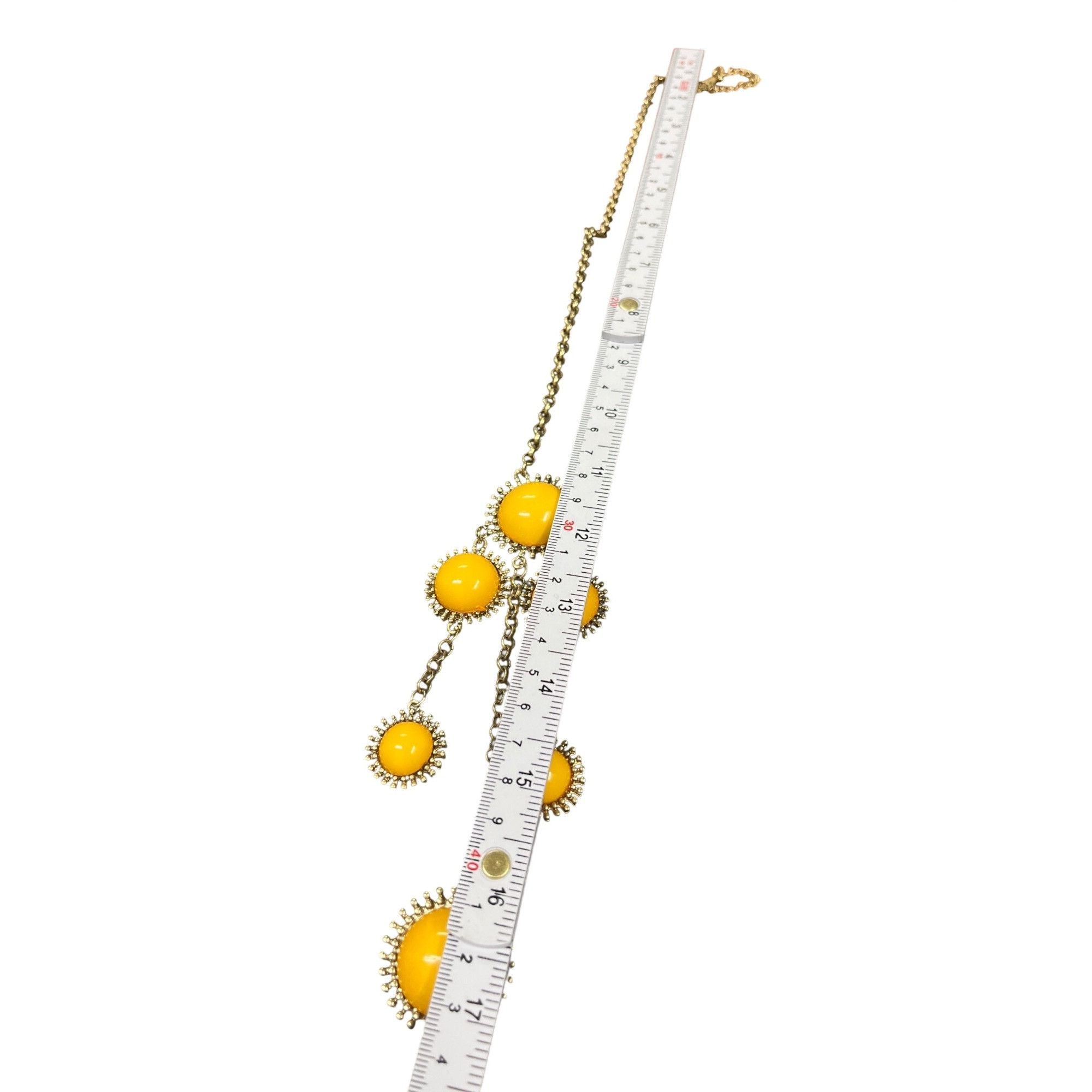 Coldwater Creek Coldwater Creek women's gold plated yellow beaded fashion ne Size ONE SIZE - 6 Thumbnail