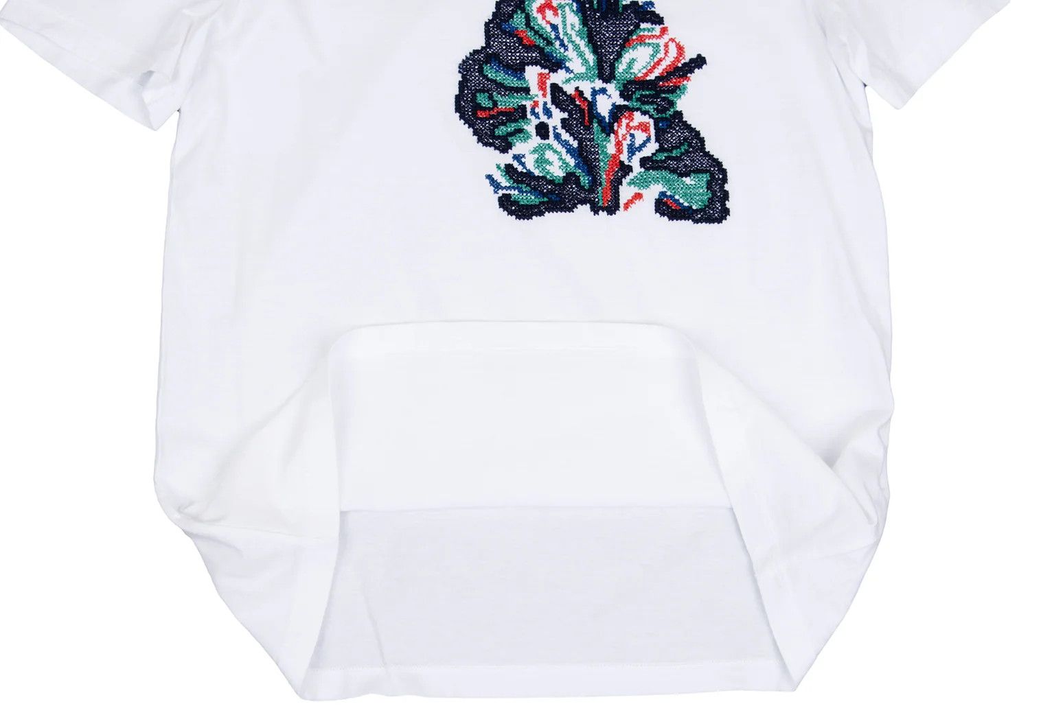 Maison Margiela Cotton Front Embroidered Design T-Shirt in White and Navy Size US S / EU 44-46 / 1 - 7 Thumbnail