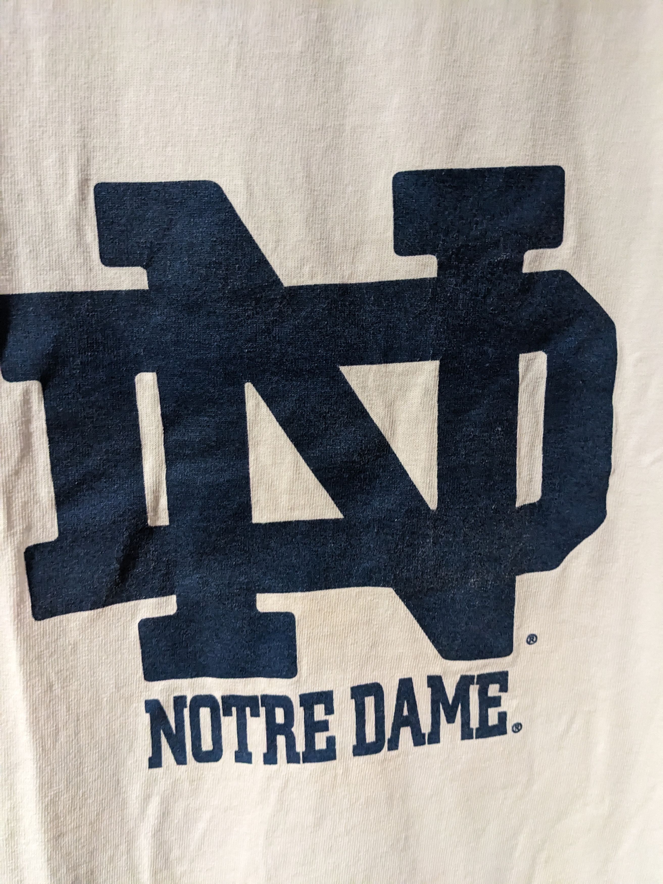 Vintage Vintage Y2K Notre Dame Fighting Irish College T-Shirt Size US XL / EU 56 / 4 - 2 Thumbnail