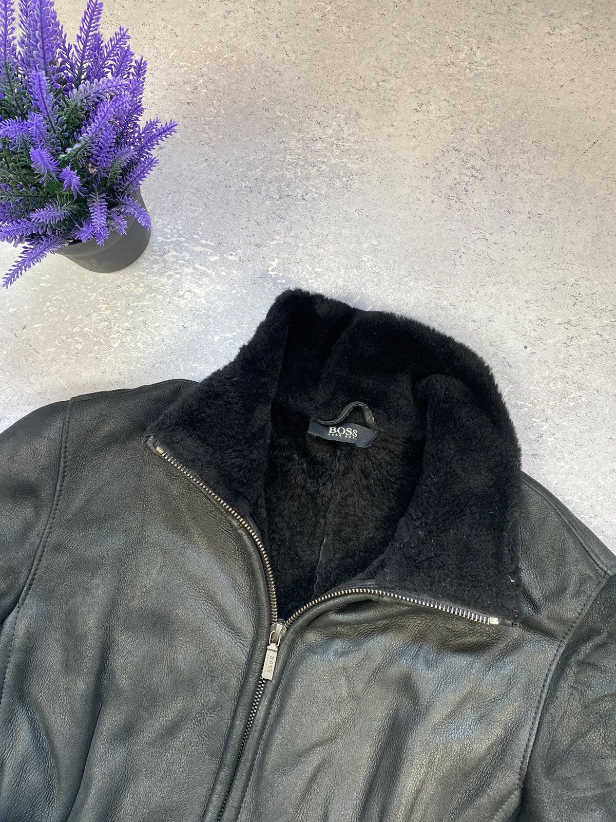 Hugo Boss × Leather Luxury Black Hugo Boss Women’s Leather Coat Size USA 8 Size M / US 6-8 / IT 42-44 - 9 Thumbnail