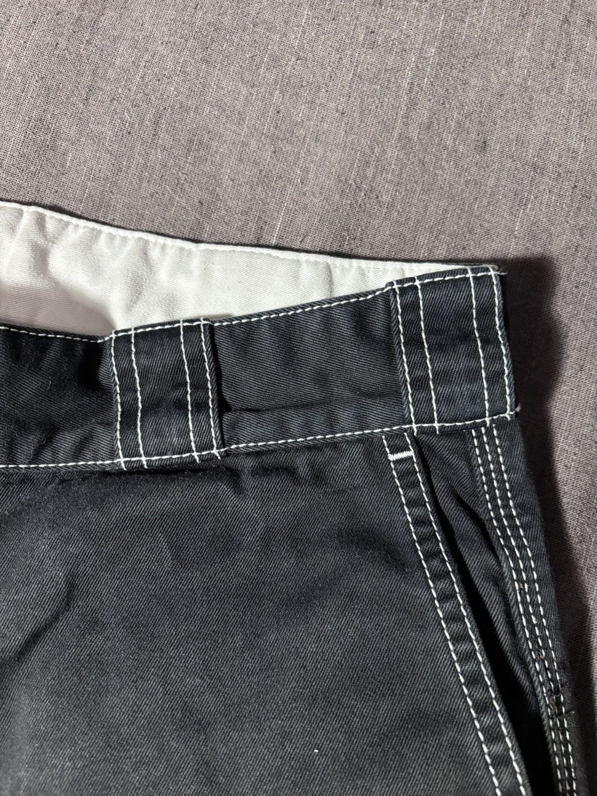 Heron Preston HERON PRESTON | Black Contrast Stitch Wide Leg Shorts Size US 30 / EU 46 - 7 Thumbnail
