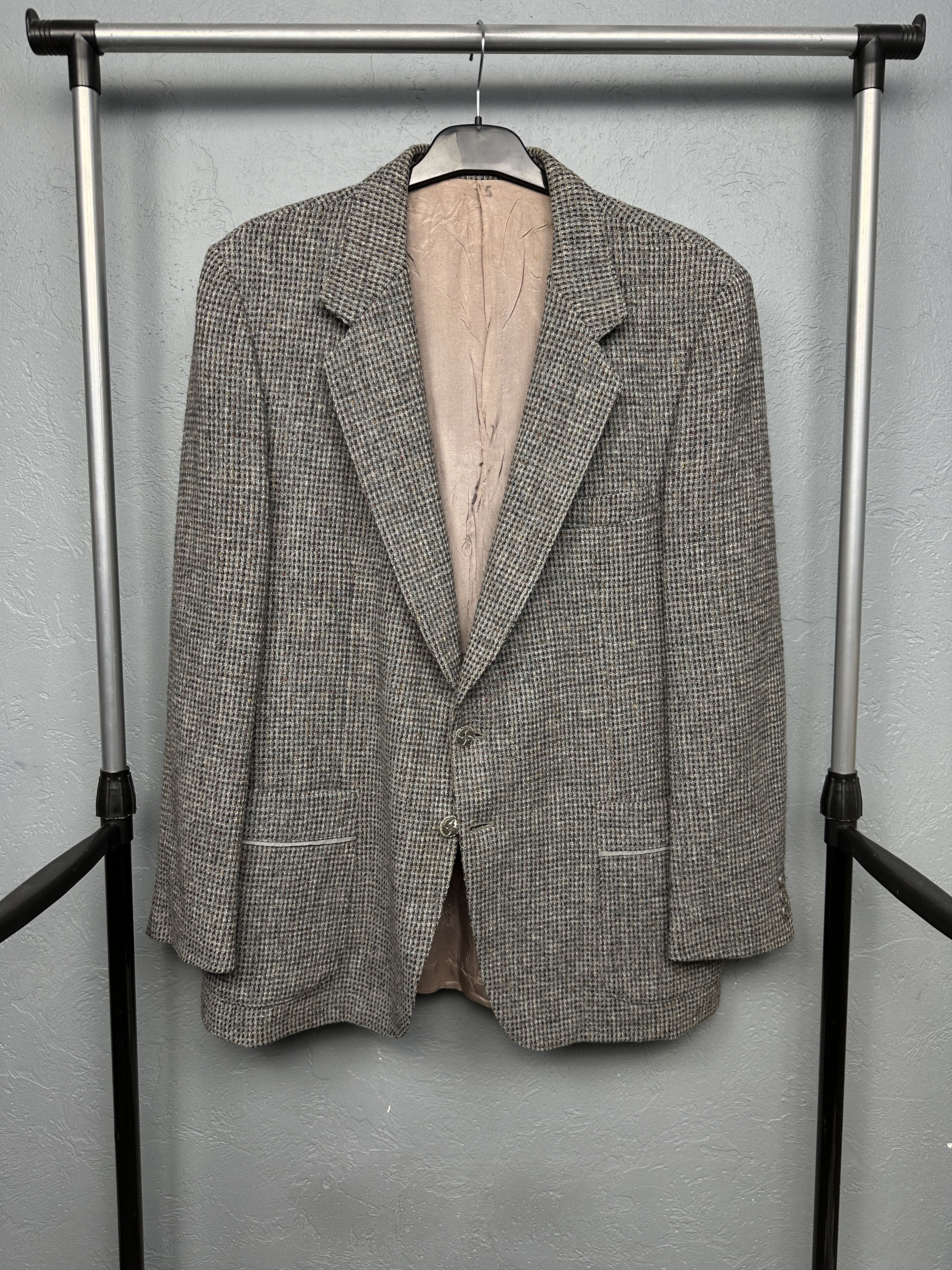 Harris Tweed Harris Tweed Vintage Mens Wool Blazer Jacket Two Buttons Size US L / EU 52-54 / 3 - 1 Thumbnail