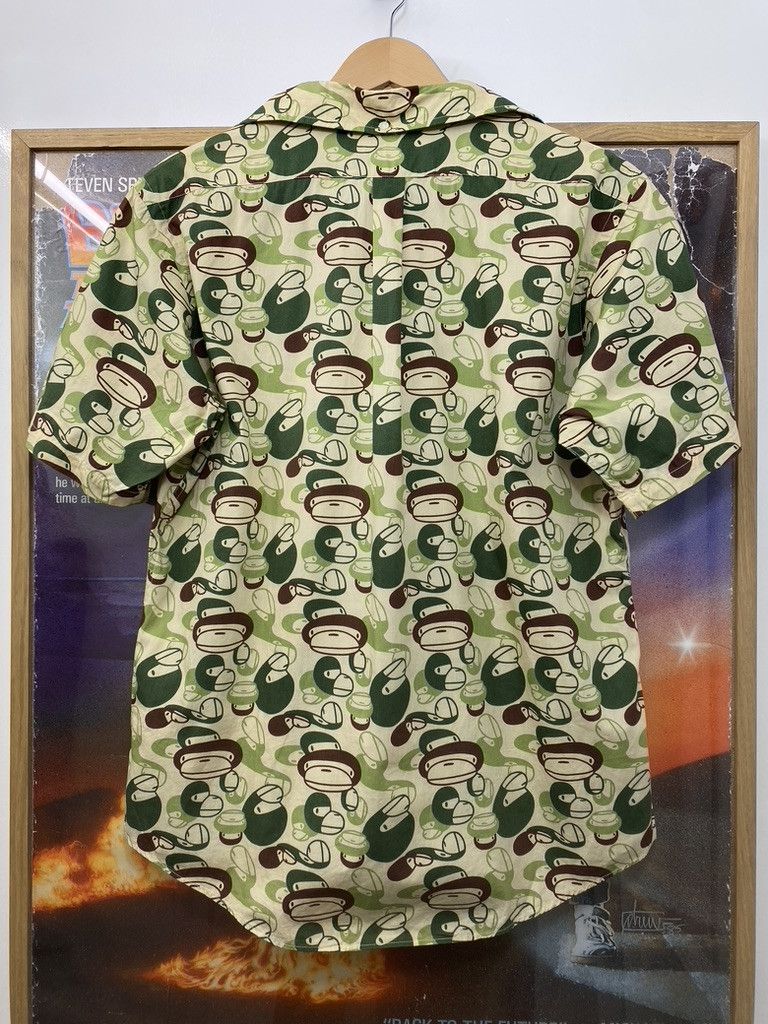Bape Baby Milo by A Bathing Ape Toy Faces Camo Button Up Shirt Size US M / EU 48-50 / 2 - 2 Thumbnail