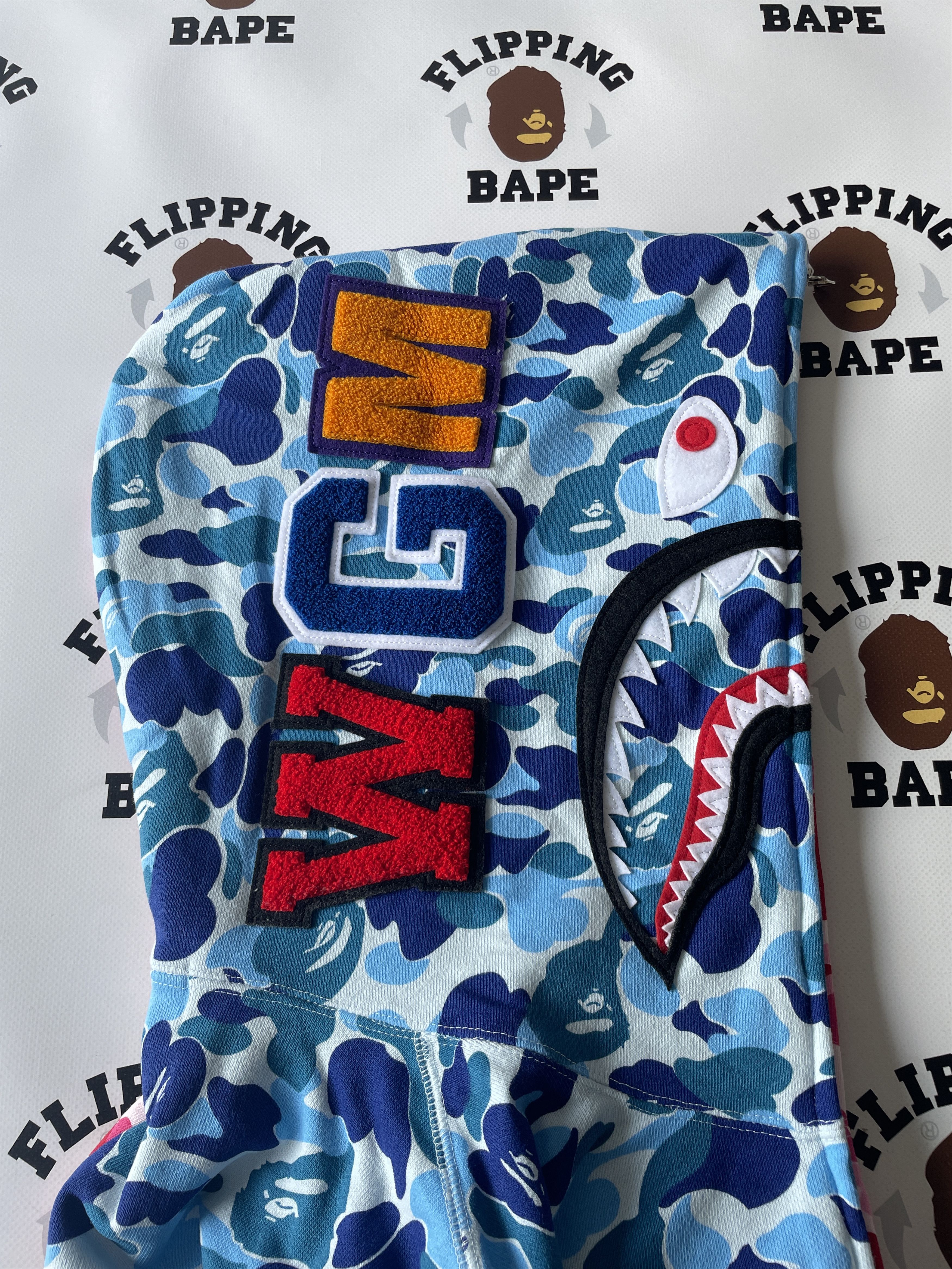 Bape BAPE ABC CAMO CRAZY SHARK FULL ZIP HOODIE Size US M / EU 48-50 / 2 - 4 Thumbnail
