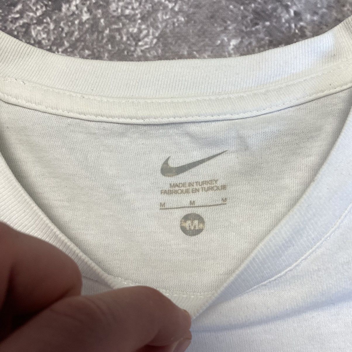 Vintage Vintage Nike Rugby Big Graphic logo 90’s white tee Size US M / EU 48-50 / 2 - 9 Thumbnail