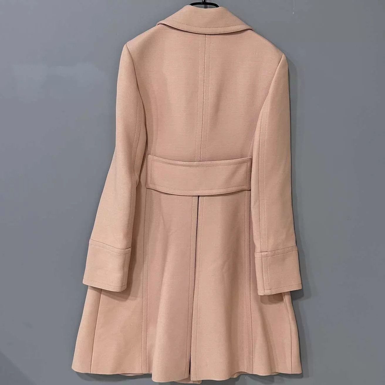 Dior Dior women's nude pink wool double-breasted coat Size S / US 4 / IT 40 - 3 Thumbnail