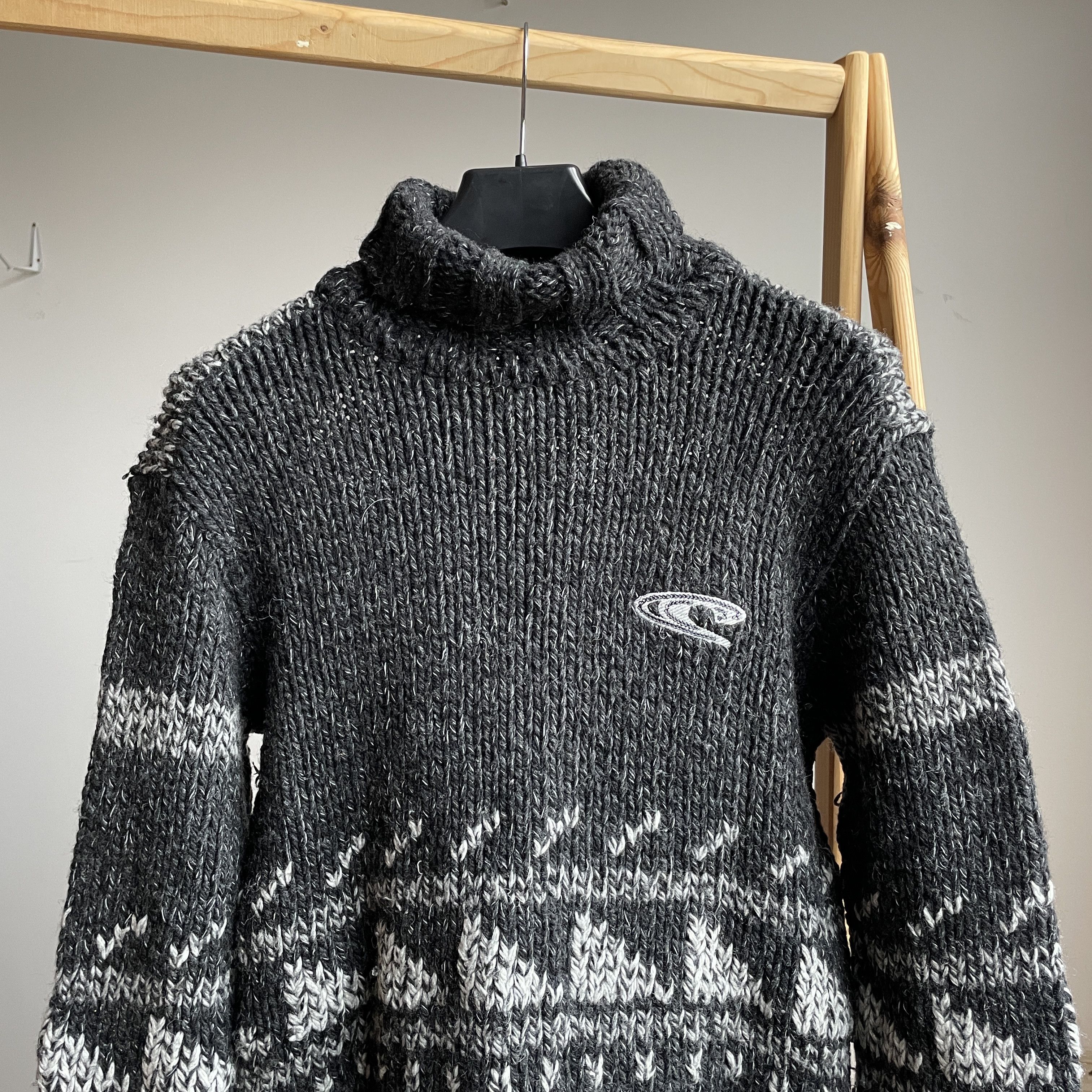 O'Neill O'Neill Vintage 00's Heavy Knit Roll Neck Wool Sweater Size US M / EU 48-50 / 2 - 3 Thumbnail