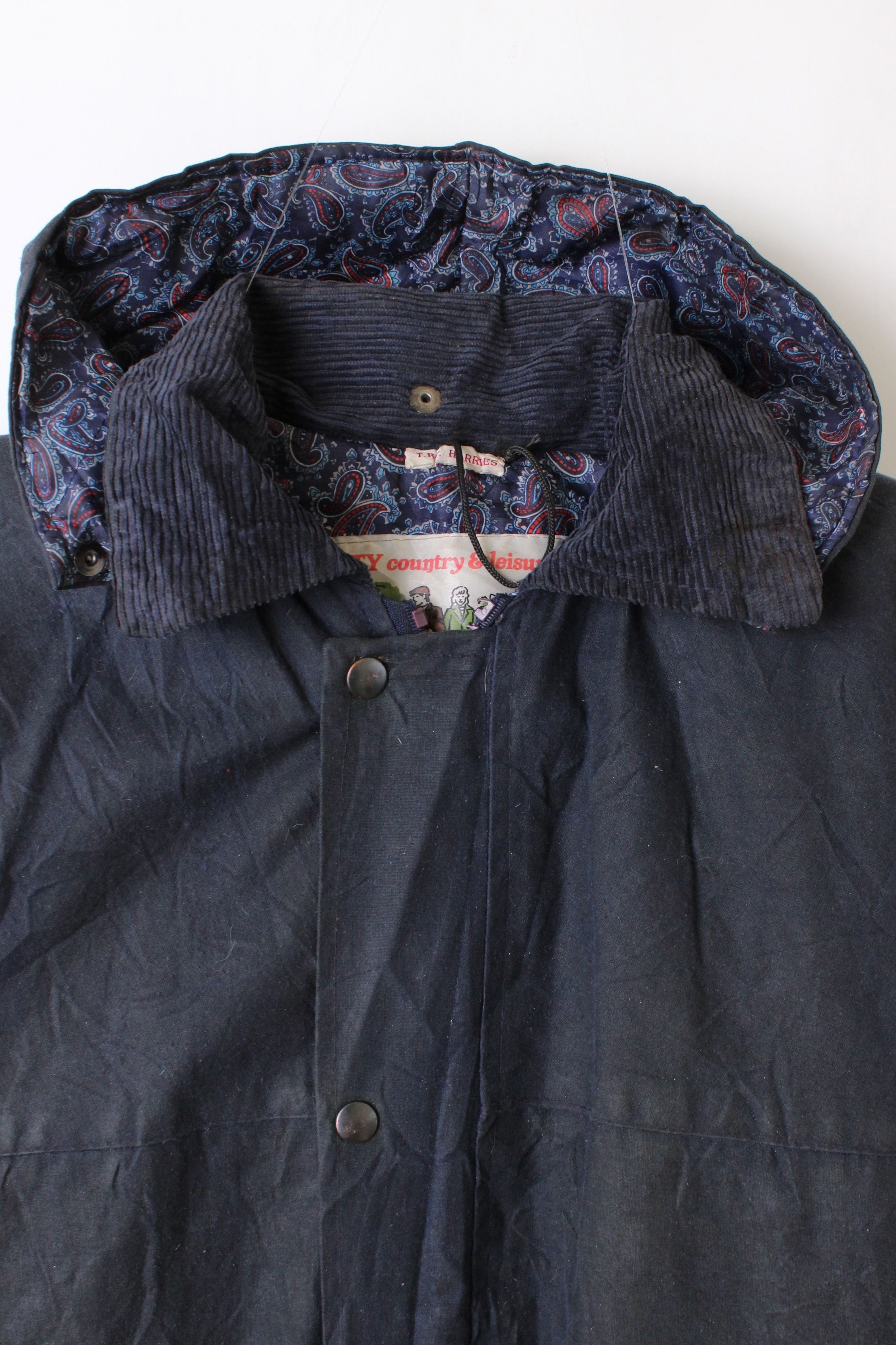 Vintage Vintage Waxed Parka Jacket Blue XS XXS Size US XXS / EU 40 - 2 Thumbnail