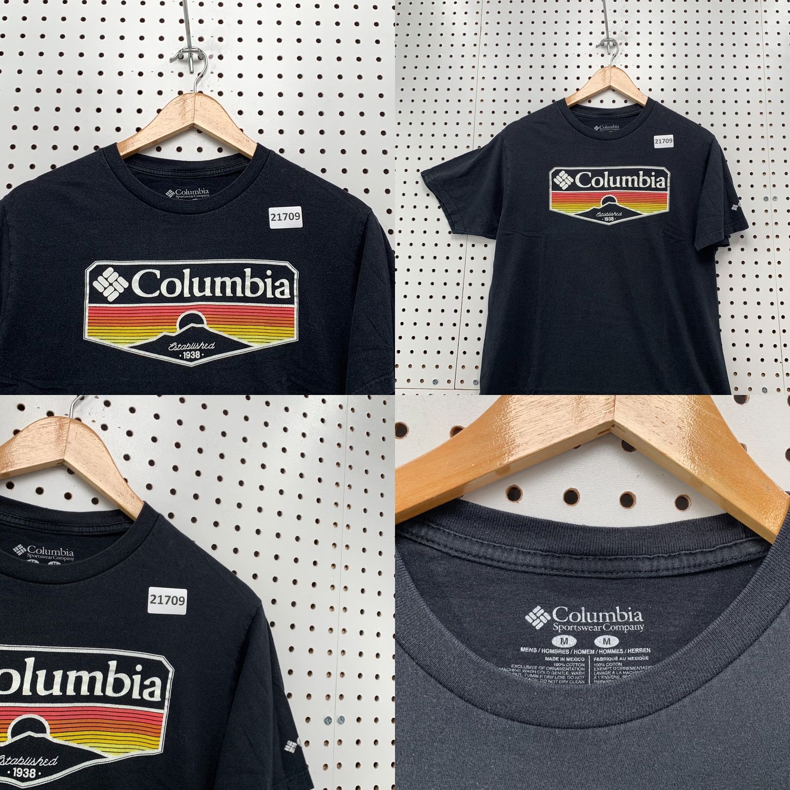 Logo 7 Columbia Shirt Mountain Sun Graphic Logo Adult Small Short Sleeve Black 18.5x26.5 Mens / Unisex Size US S / EU 44-46 / 1 - 8 Thumbnail