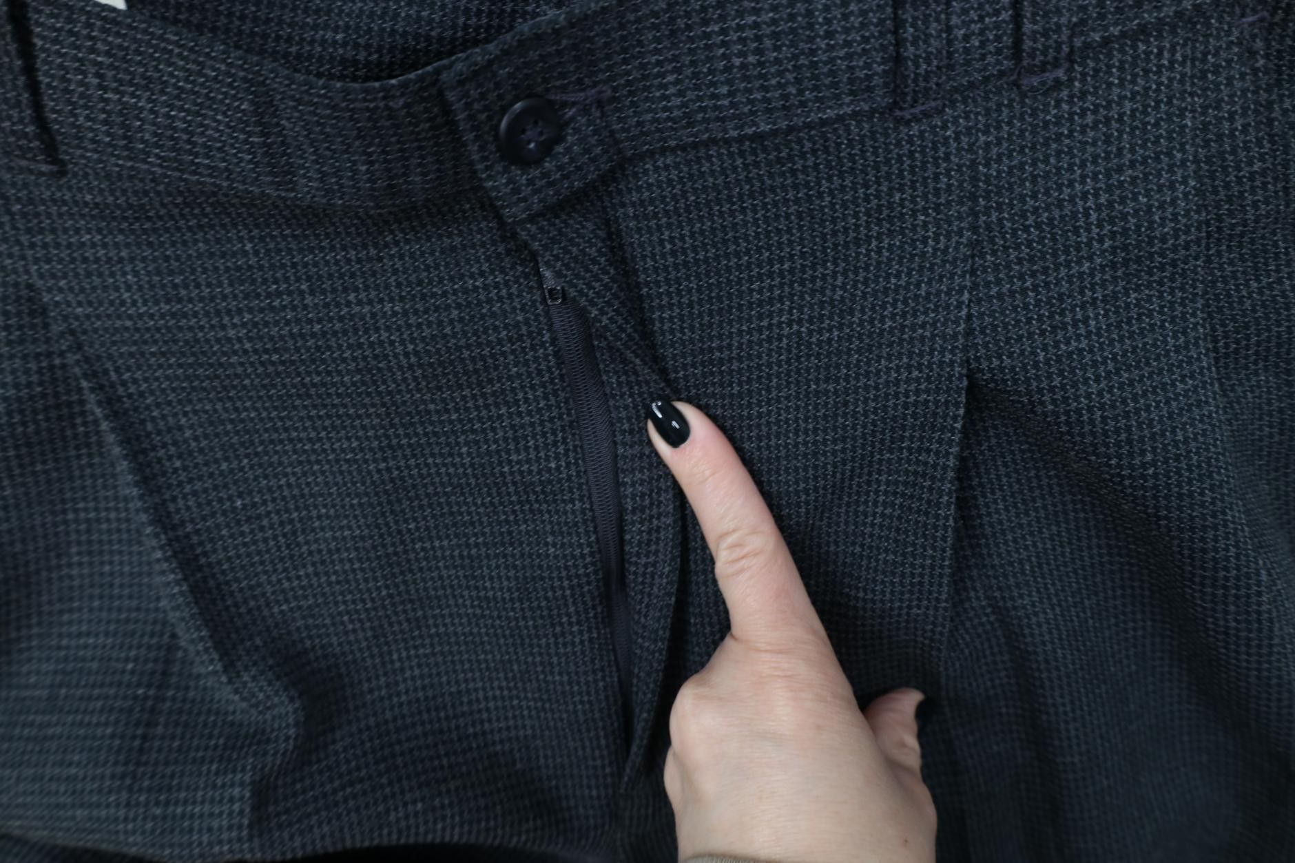 Vintage Vintage 90s Streetwear Gabardine Wool Wide Leg Pants Size US 36 / EU 52 - 6 Thumbnail