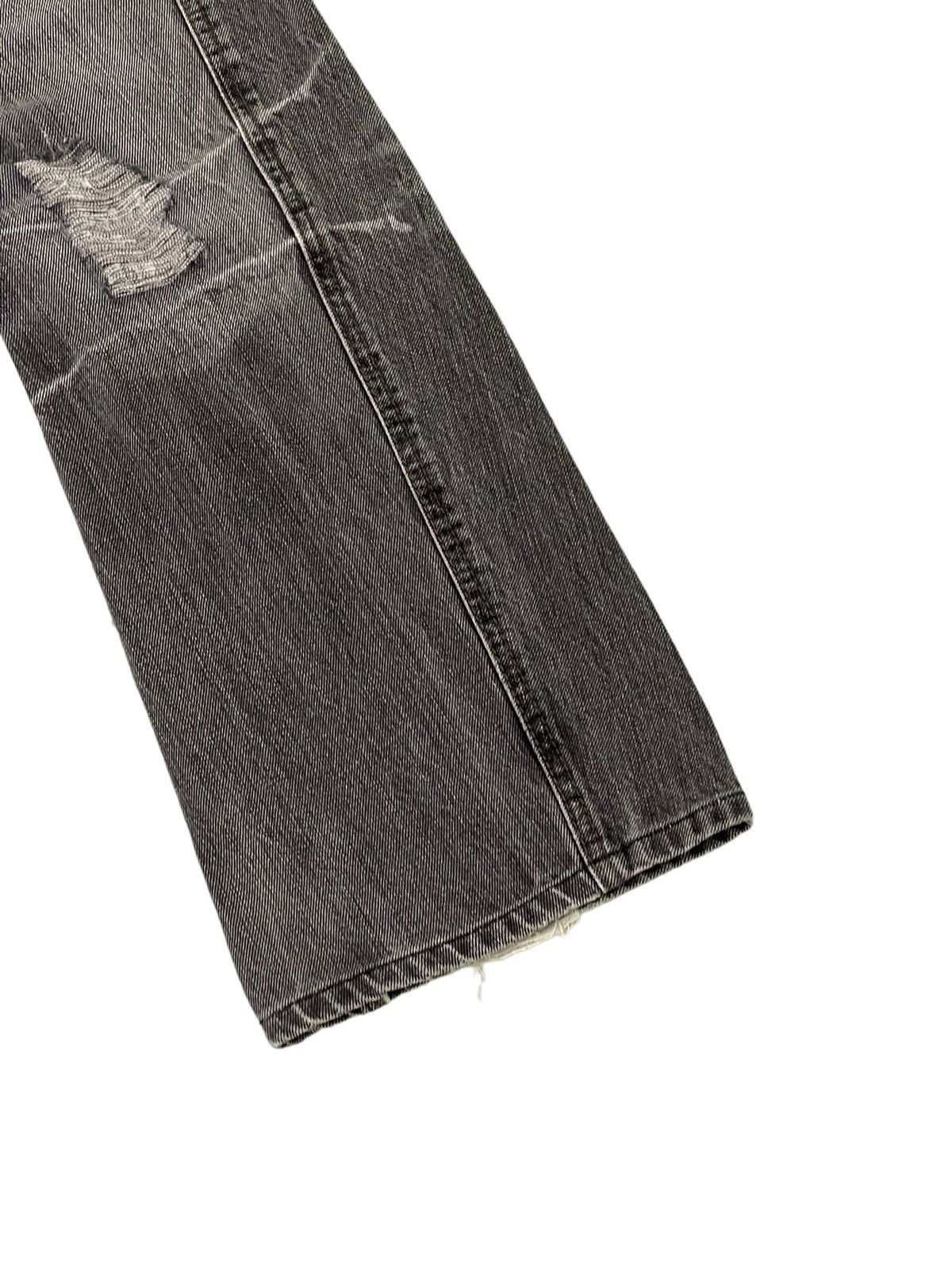 Japanese Brand Flare Jeans Nicole Club Distress Low Rise Boot Cut 6🟦8 Size US 32 / EU 48 - 4 Thumbnail