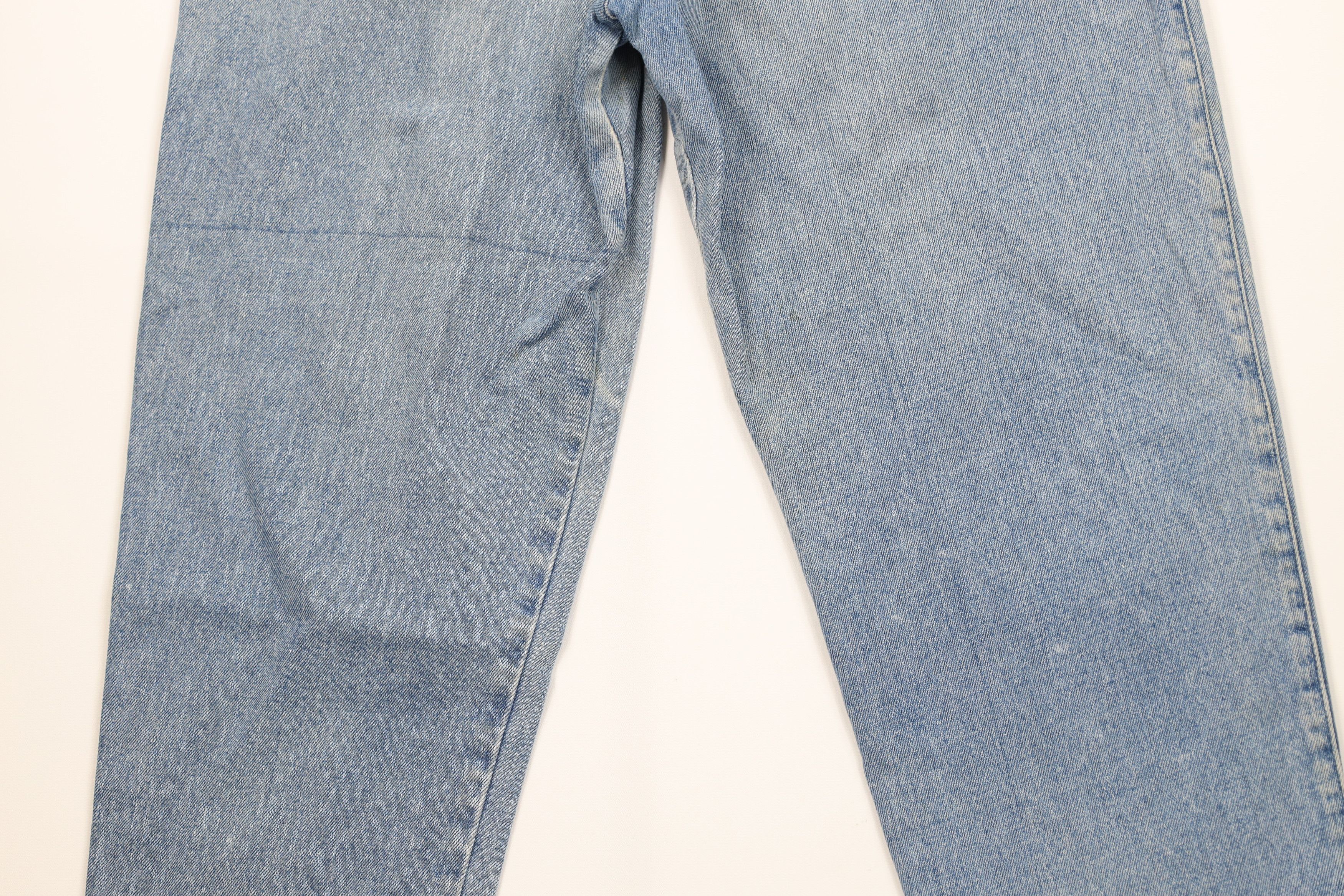 Vintage Vintage 80s 90s Streetwear Pleated Buckle Back Denim Jeans Size 32" / US 10 / IT 46 - 12 Thumbnail