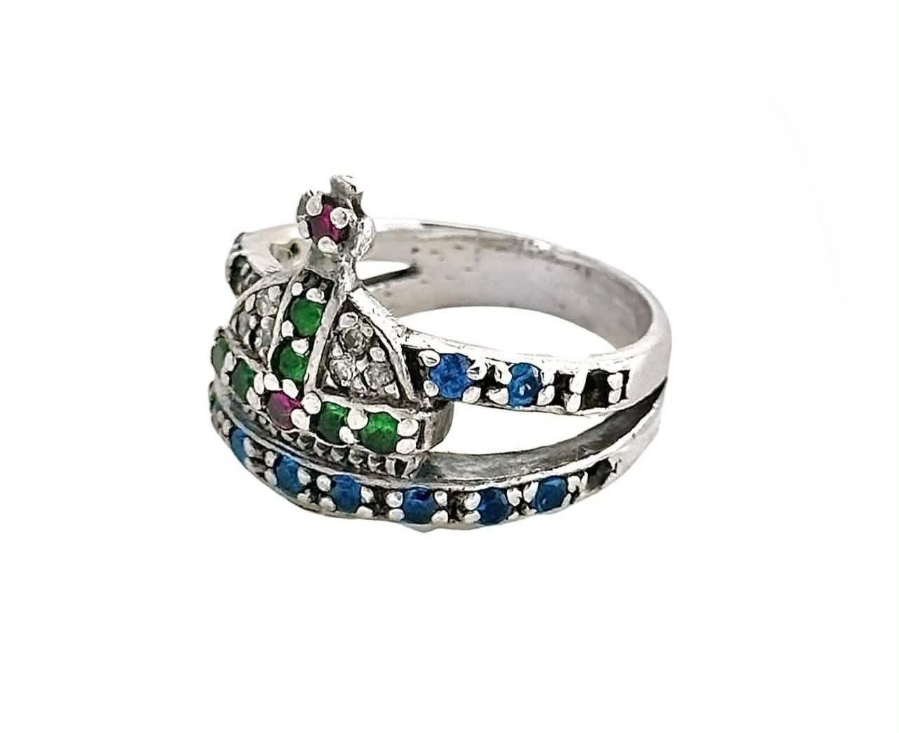 Vivienne Westwood Vivienne Westwood Multi-colour mini orb ring S925 Size ONE SIZE - 3 Thumbnail