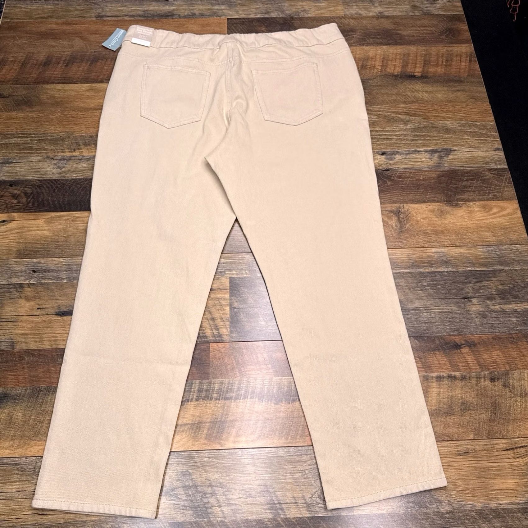 Coldwater Creek Coldwater Creek Jegging Womens 22W Stone Mod Rise Knit Denim Pull On Slim 5-Pocket Brown Cotton Spandex Womens Plus Jeans Size 40" / US 18 - 3 Thumbnail