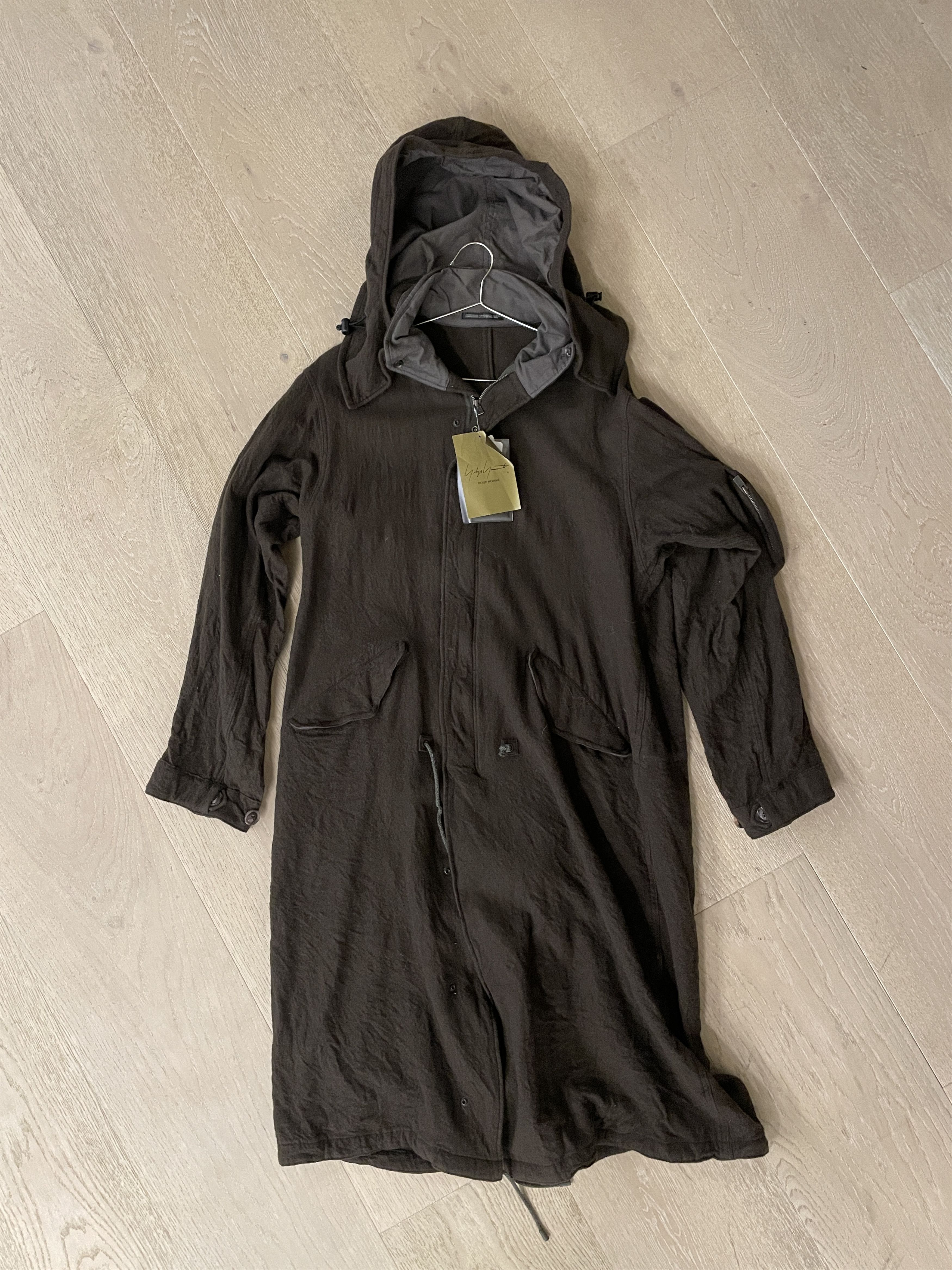 Yohji Yamamoto $2935 2023 Yohji Yamamoto R-Milling Mods Coat Size US L / EU 52-54 / 3 - 5 Thumbnail