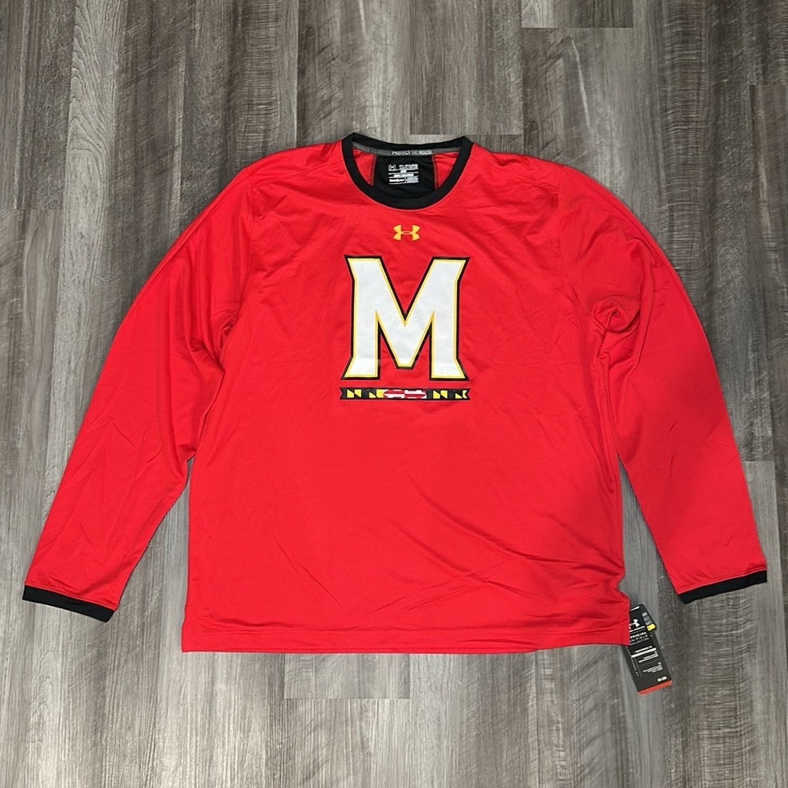 Under Armour Maryland Terrapins Under Armour Mesh Pullover - 2XL Size US XXL / EU 58 / 5 - 2 Thumbnail