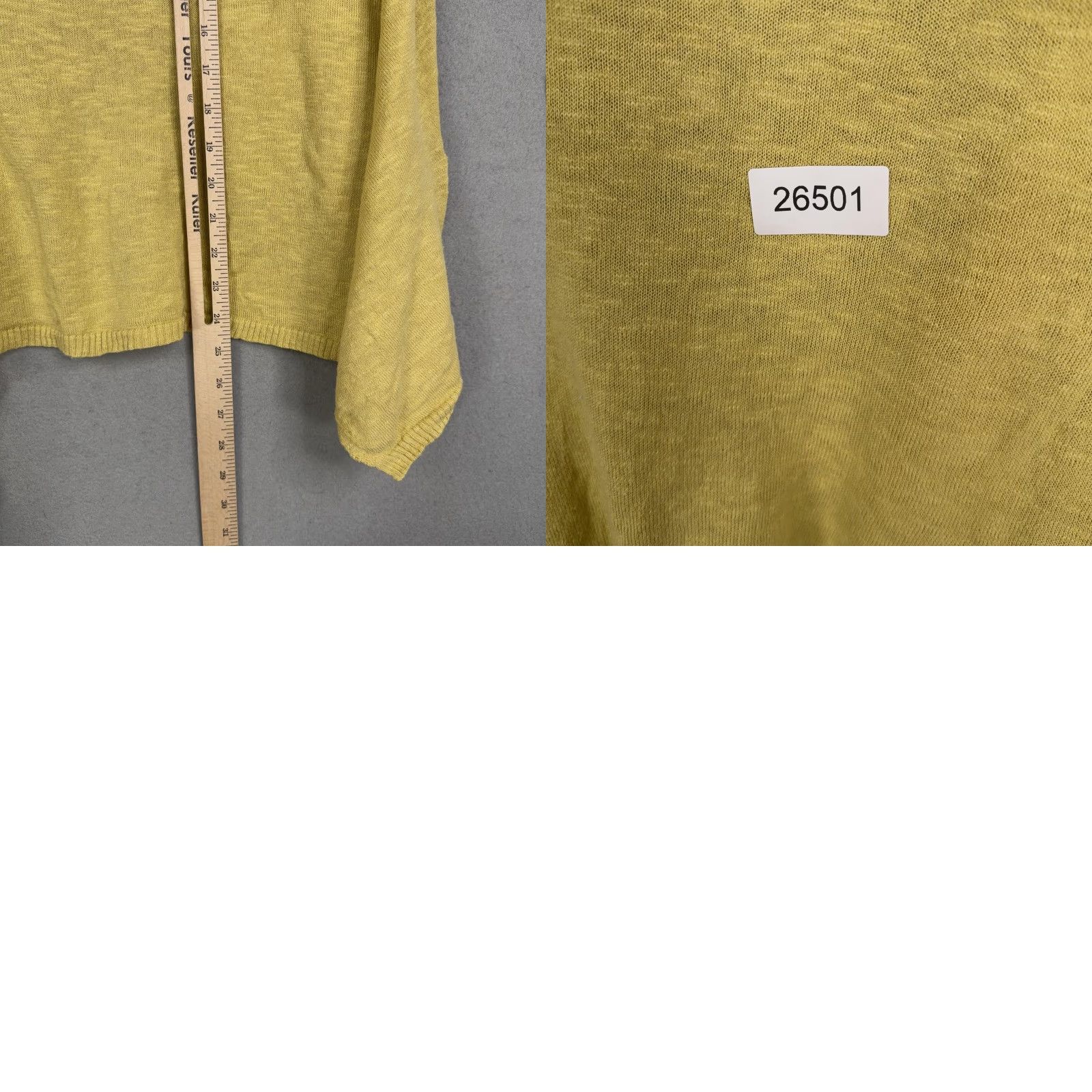 Eileen Fisher Eileen Fisher Cardigan Womens XS Yellow Open Front Draped Pockets Sweater Size XS / US 0-2 / IT 36-38 - 8 Thumbnail