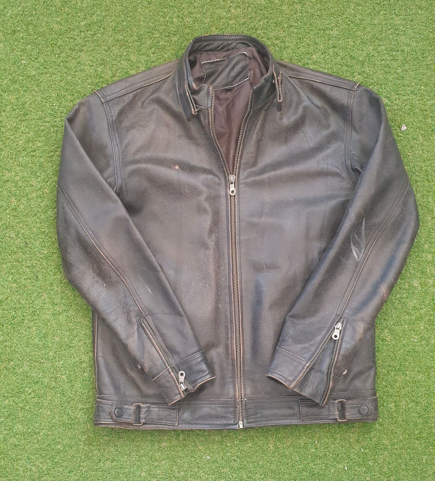 Vintage SHEEPSKIN LEATHER JACKET Size US L / EU 52-54 / 3 - 2 Thumbnail