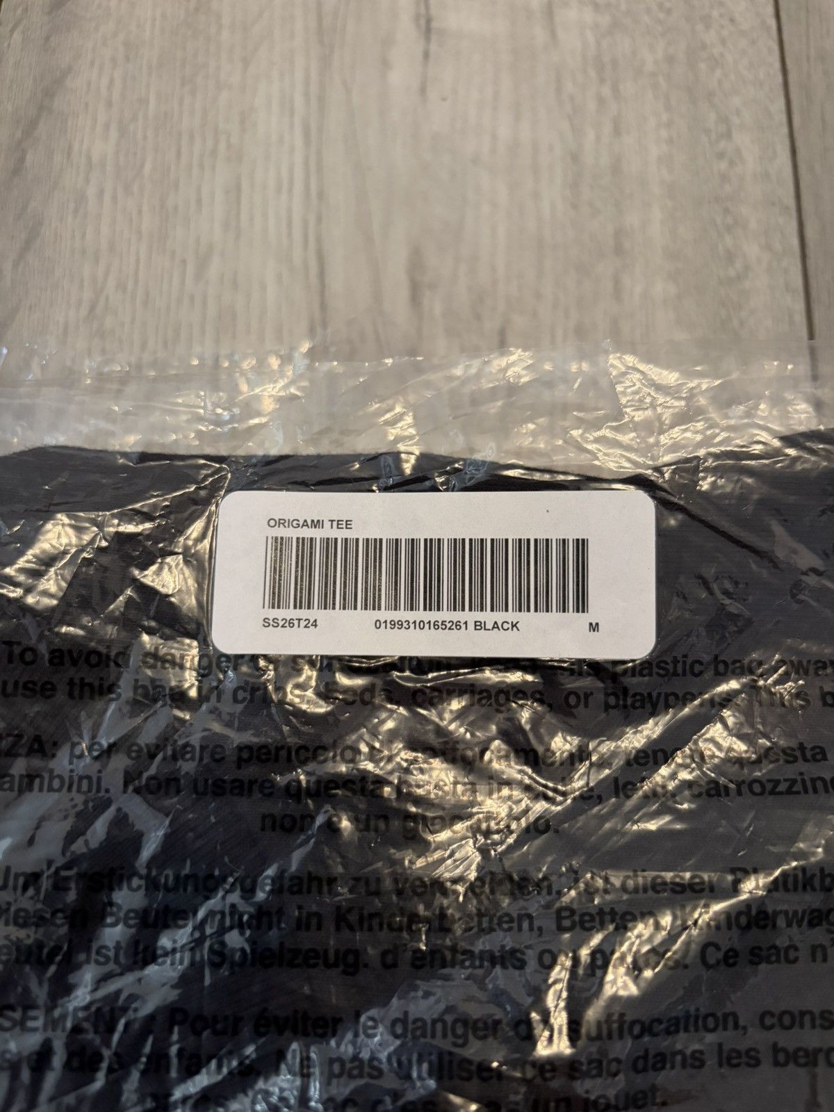 Supreme Supreme SS26 Origami Tee Black - Size M Size US M / EU 48-50 / 2 - 8 Thumbnail
