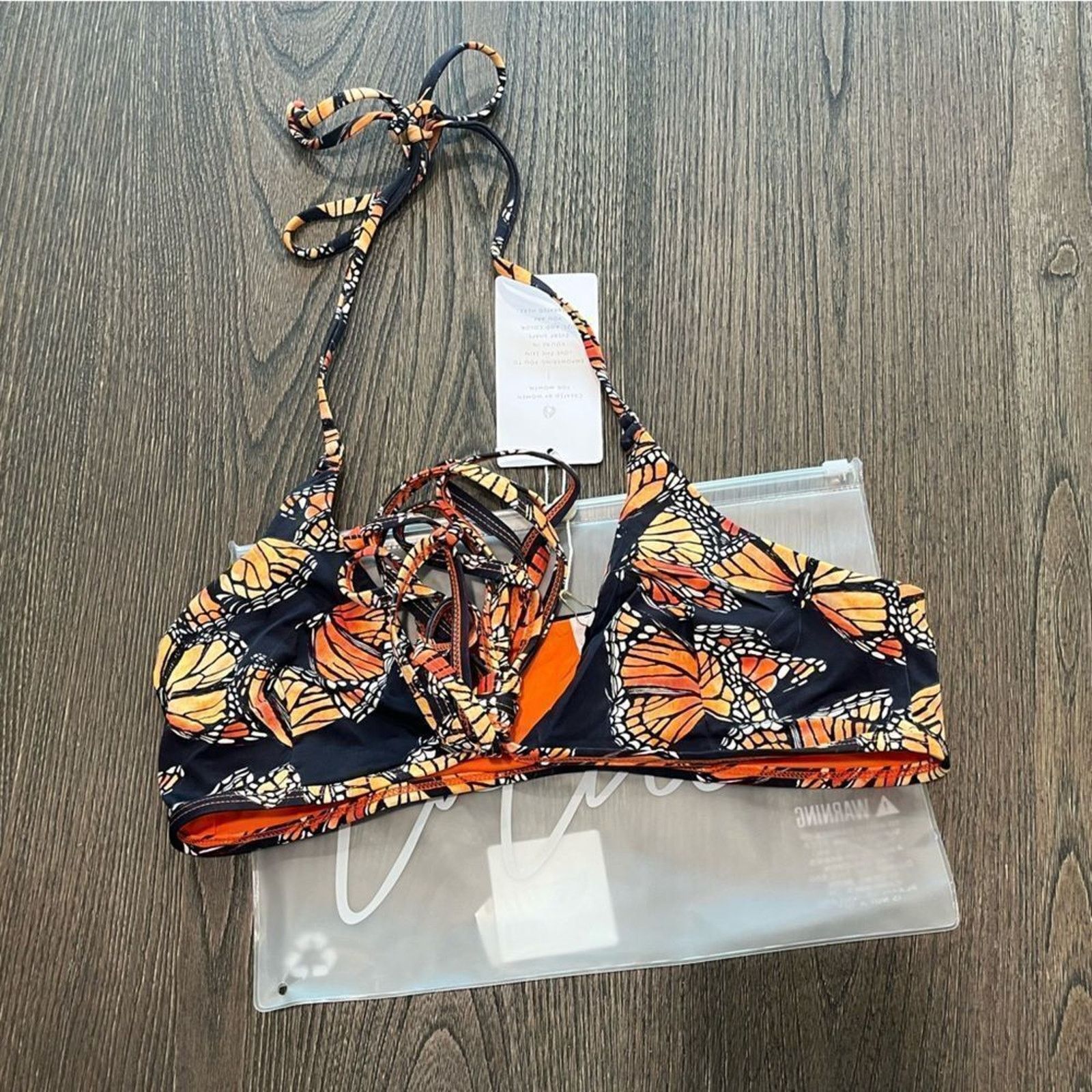 Vintage NWT Toluca Amina Bikini Top Waist Wrap Triangle Monarch M/L Size M / US 6-8 / IT 42-44 - 1 Thumbnail