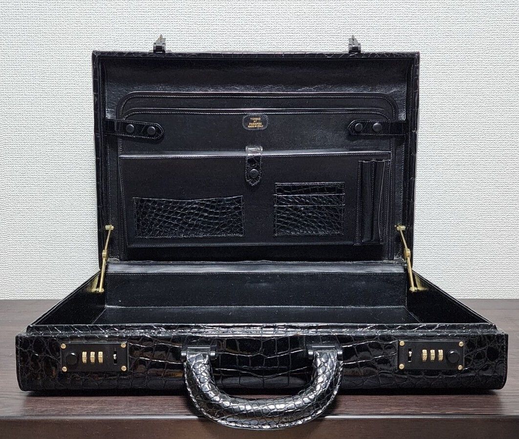 Testoni NEW €22000 CROCODILE SKIN LEATHER ATTACHE CASE BRIEFCASE BAG Size ONE SIZE - 5 Thumbnail