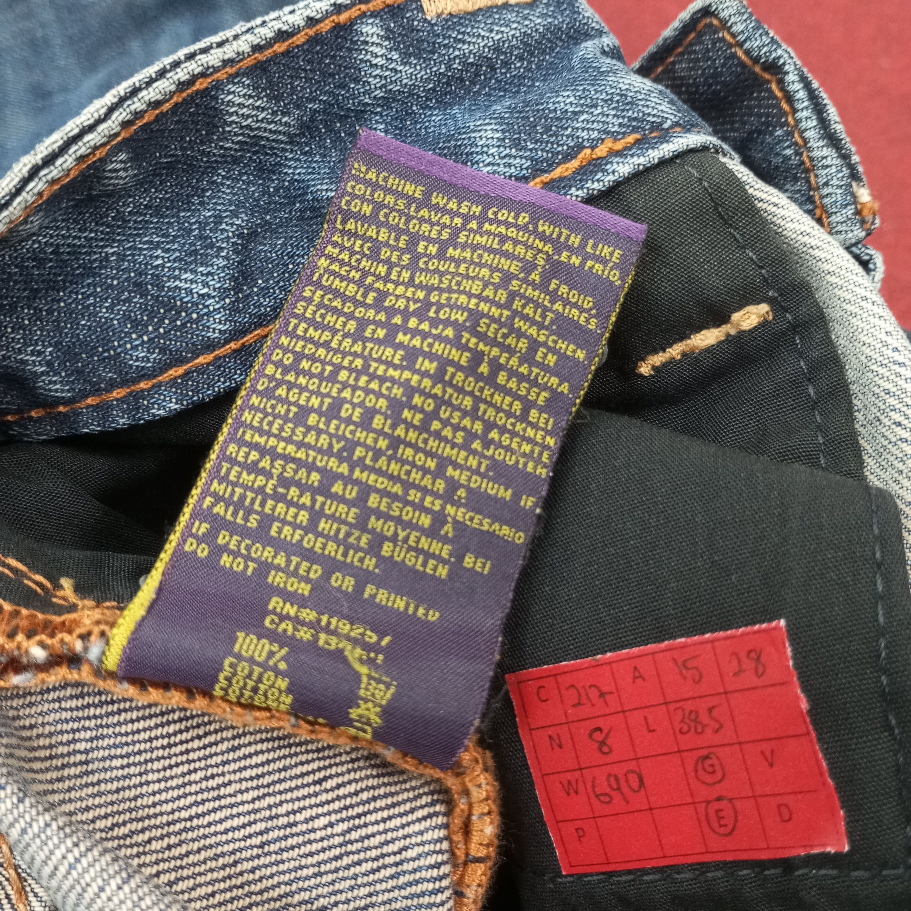 Christian Audigier × Vintage Christian Audigier Jeans Custom Art Spellout Style c217n8 Size US 30 / EU 46 - 14 Thumbnail