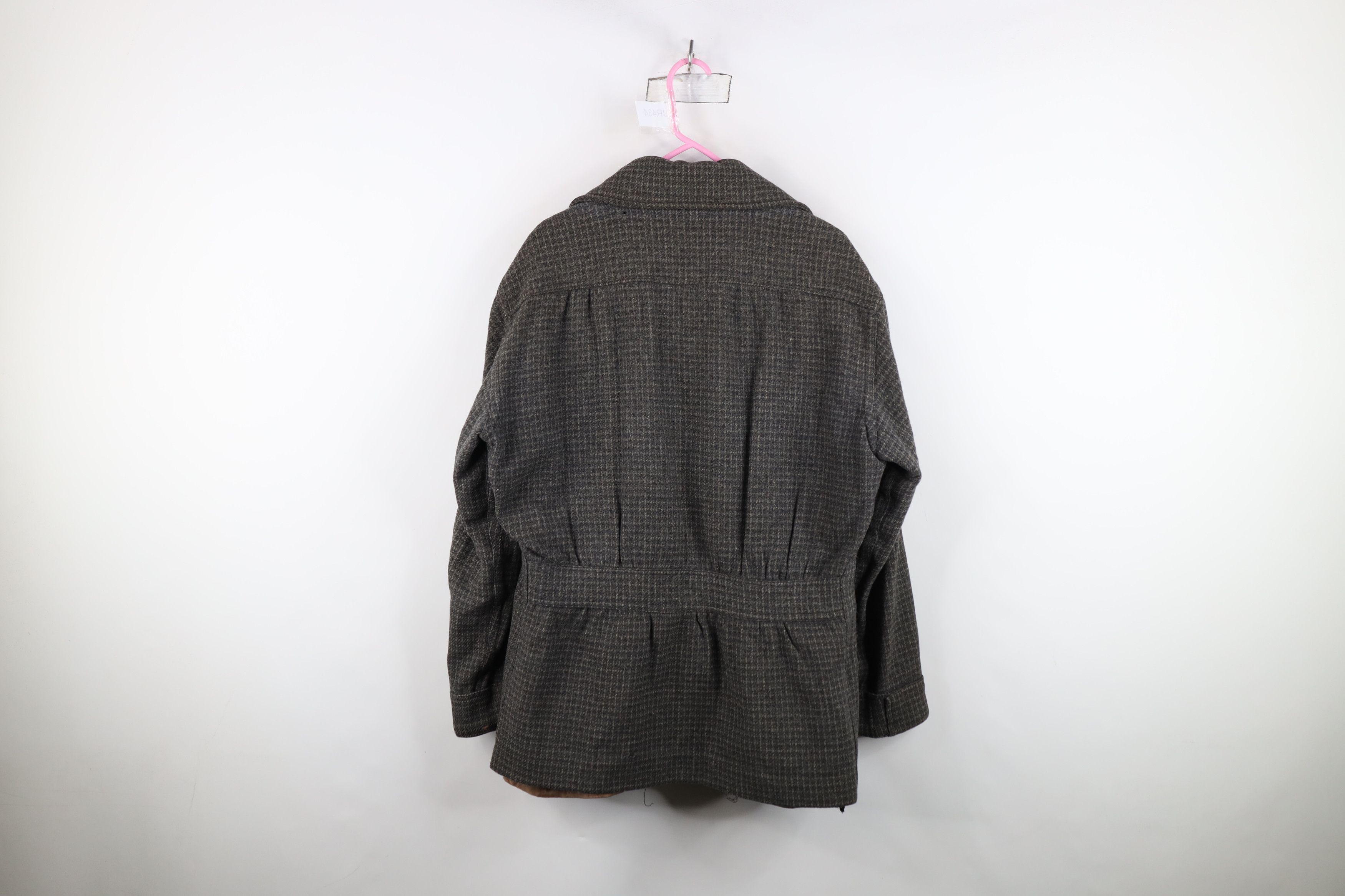 Vintage Vintage 50s Rockabilly Heavyweight Wool Collared Jacket Size US XXL / EU 58 / 5 - 15 Thumbnail