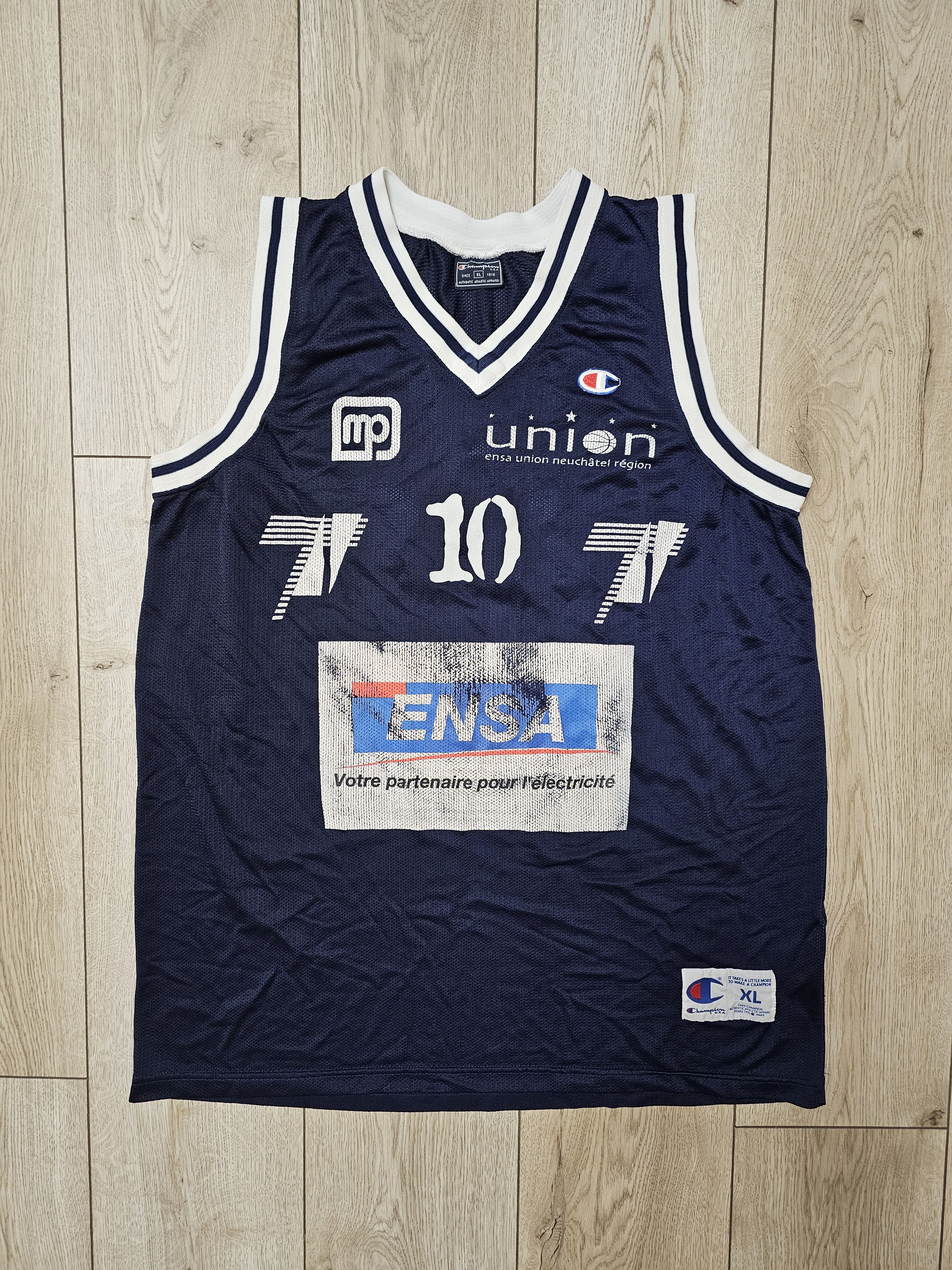 All Sport UNION NEUCHATEL VINTAGE BASKETBALL JERSEY SWITZERLAND Size US XL / EU 56 / 4 - 1 Thumbnail