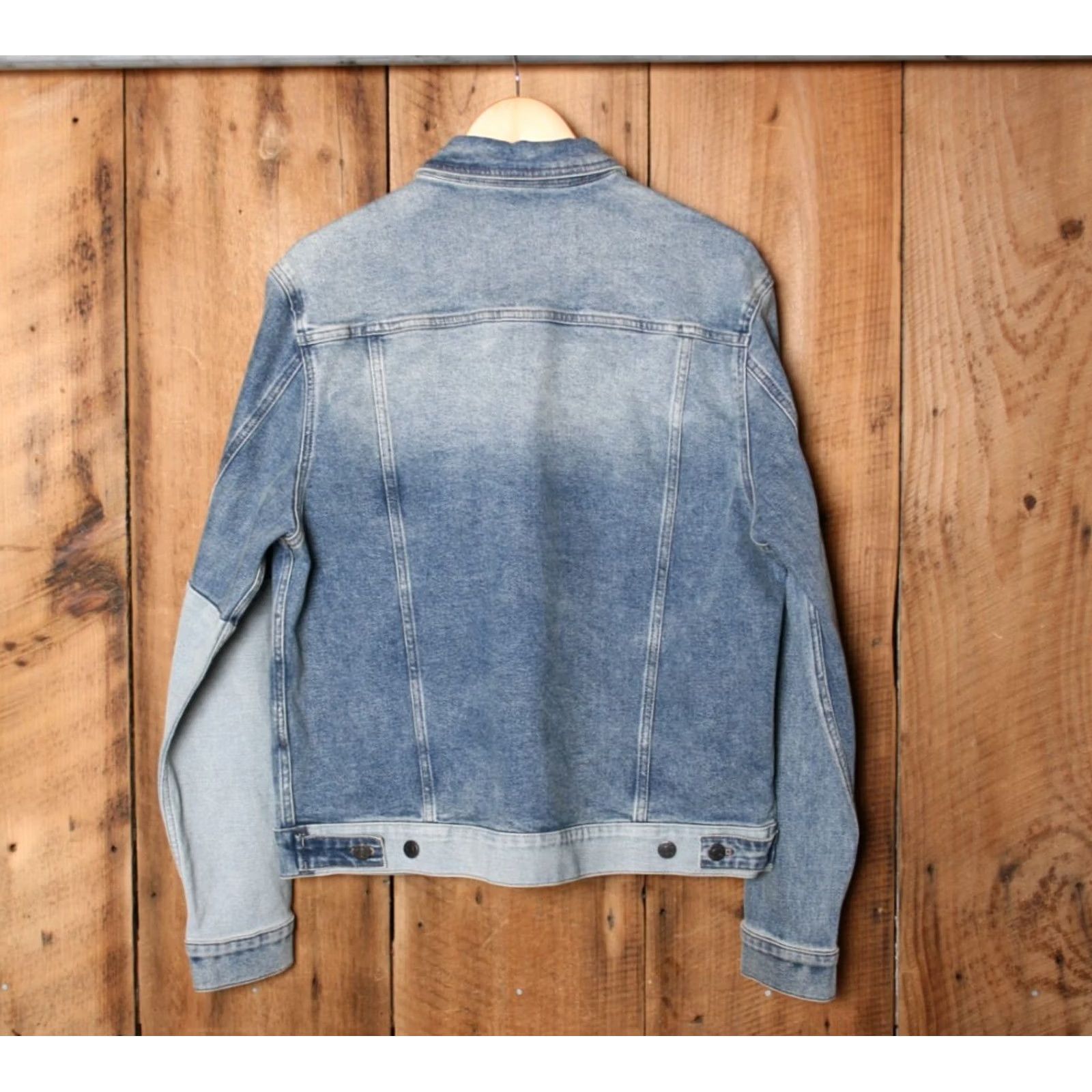 Guess GUESS Blue Two-Tone Stretch Denim Jean Jacket Men Sz L Jacket Jeans Blue Denim Shirt? Size US 33 - 6 Thumbnail