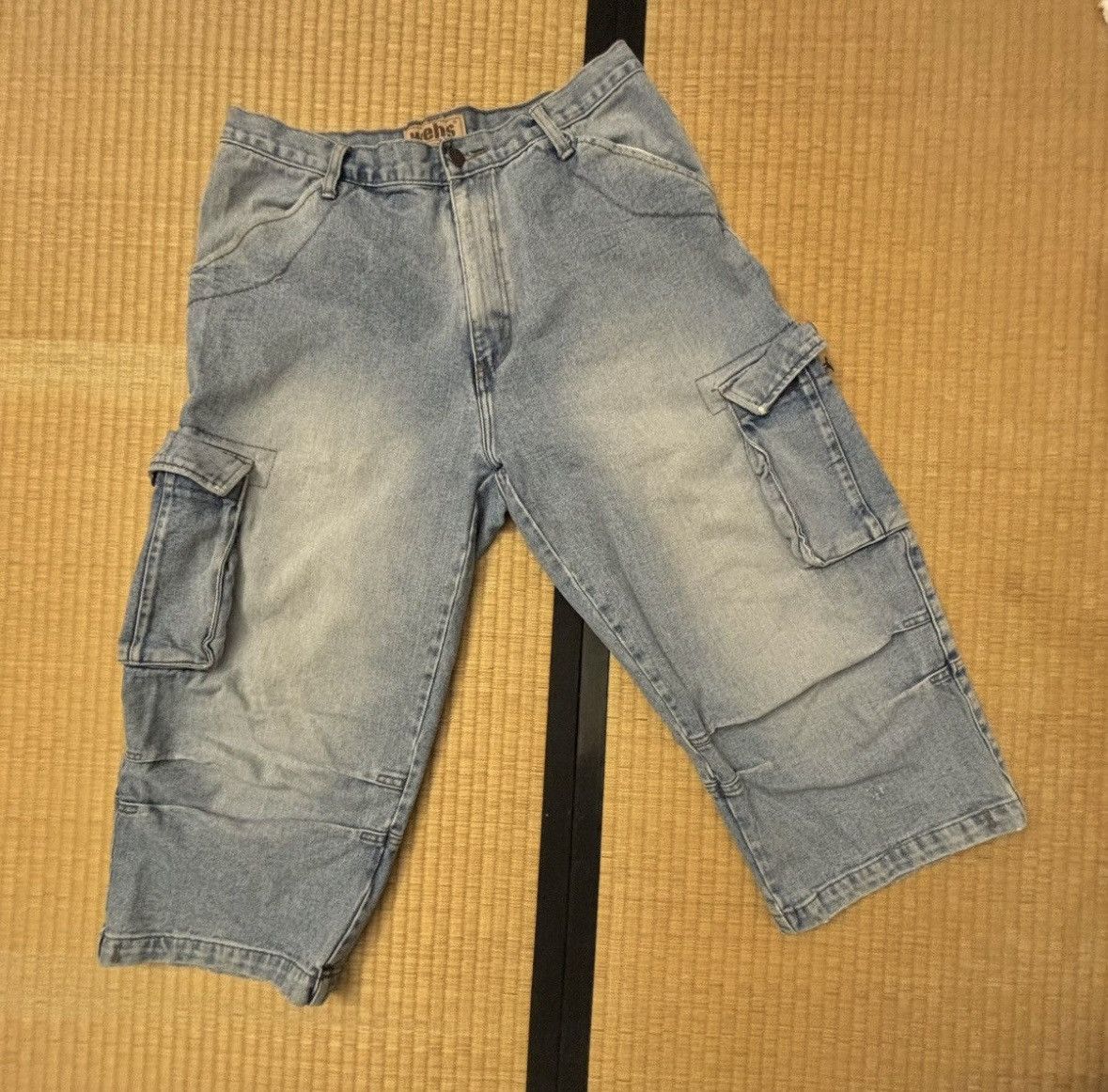 JNCO × Southpole Baggy Cropped Y2K Cargo Skater Jeans Size US 32 / EU 48 - 2 Thumbnail