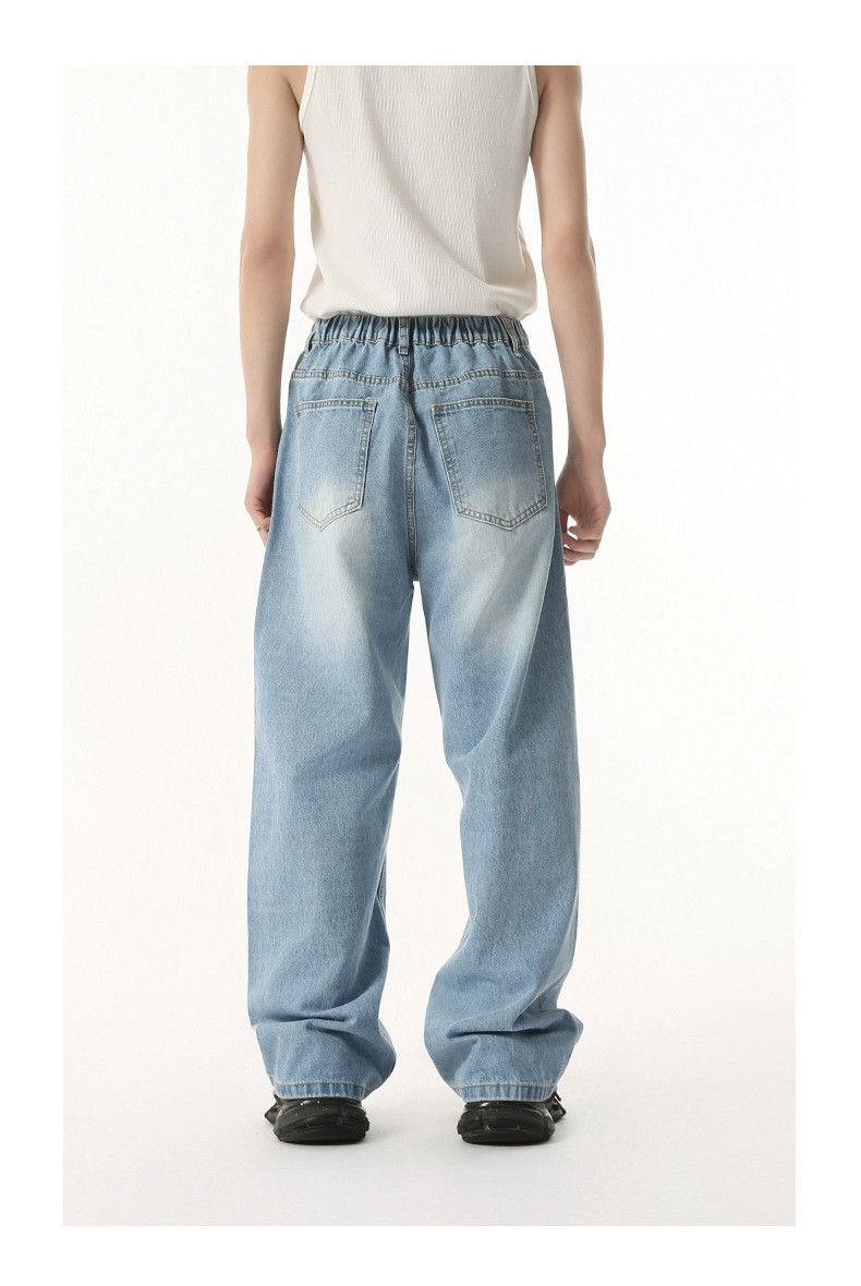 Japanese Brand Japanese style retro light-wash straight leg loose jeans Size US 32 / EU 48 - 5 Thumbnail