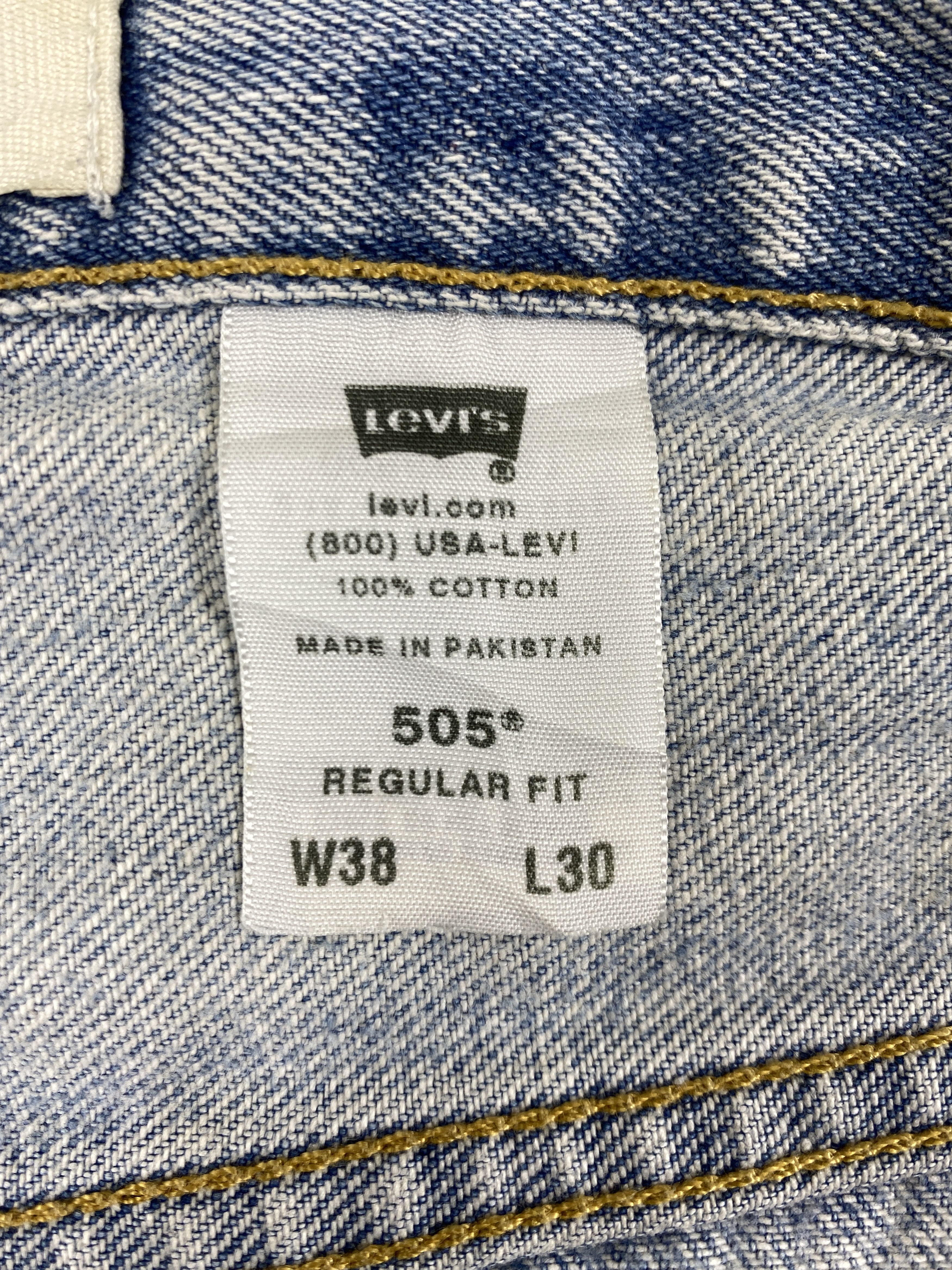 Levi's Light Blue Wash Vintage Levi's 505 37x29.5 Denim -JN1913 Size US 37 - 9 Thumbnail