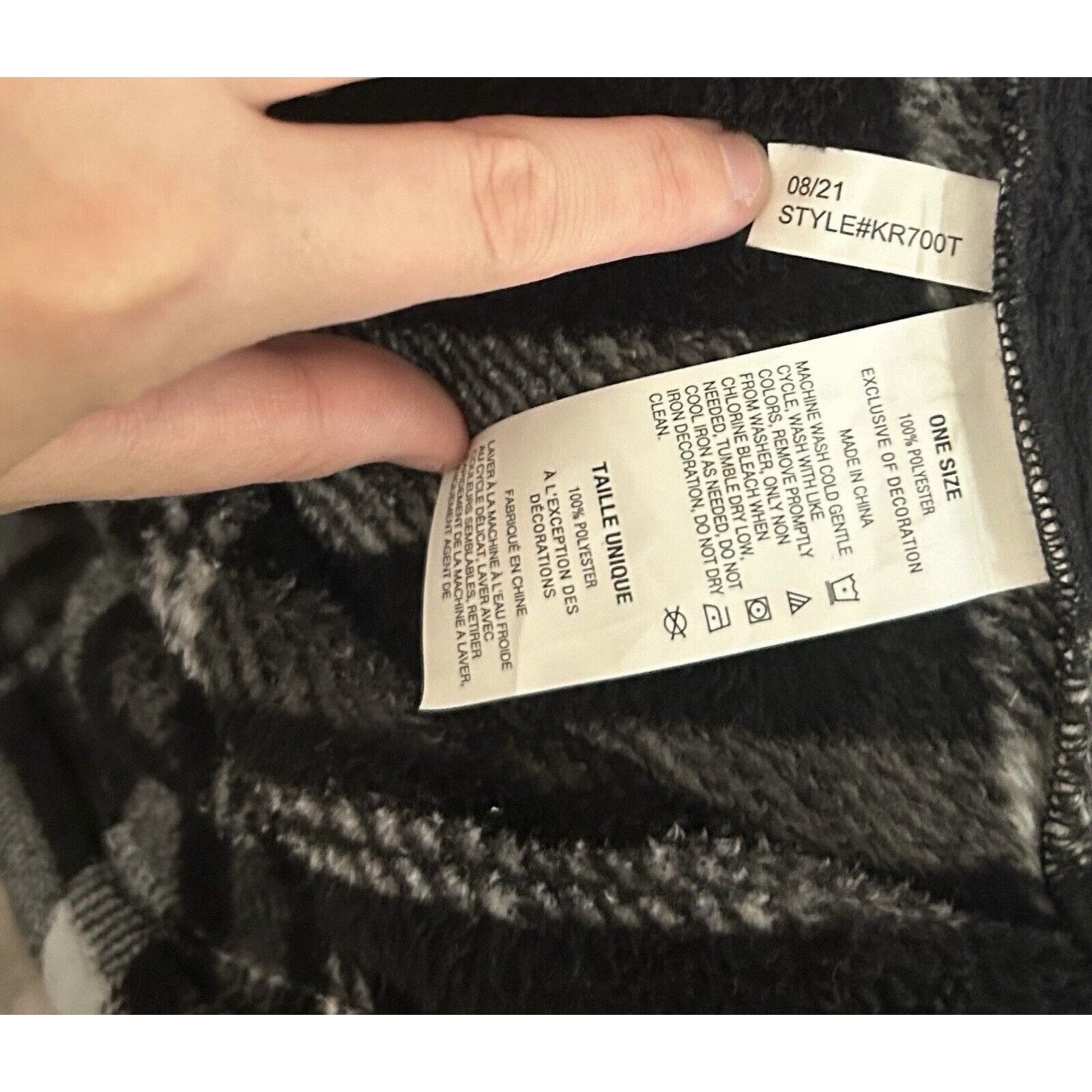 Nautica Nautica sleepwear plush robe plaid white/black One Size Size ONE SIZE - 11 Thumbnail
