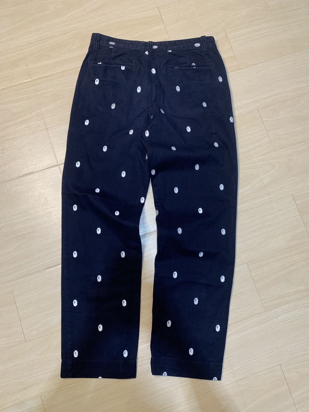 Bape 🔥 Rare Bape Full Embroidery Head Pants Size US 34 / EU 50 - 9 Thumbnail