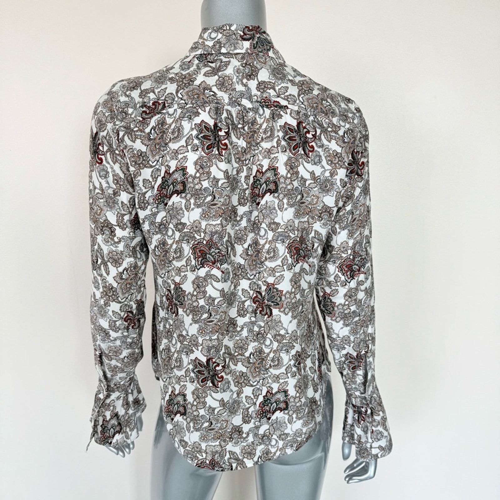 Other NEW!! FRAME silk blouse size S/P Retail 340$ Size S / US 4 / IT 40 - 4 Thumbnail