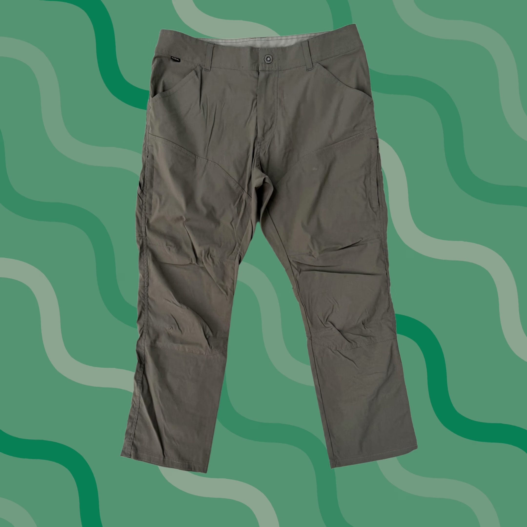 Vintage Kuhl Pants Jeans Mens 36x30 Gray Hiking Outdoor Nylon Straight Leg Pocket Travel Jeans Pants Mens Gray 36x30 Hiking Outdoors Nylon Straight Leg Pocket Size US 36 / EU 52 - 1 Thumbnail