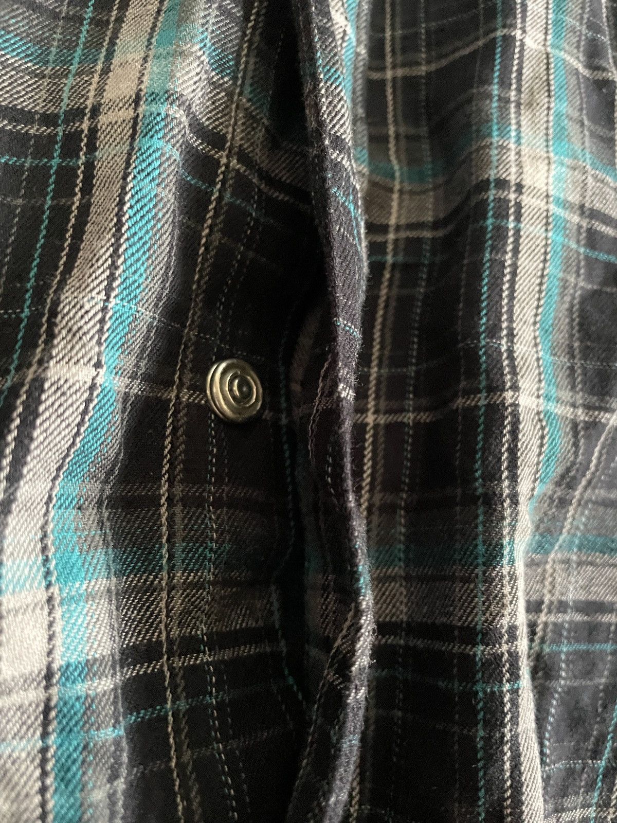 If Six Was Nine 2000s Japanese archive Vkei Poem Plaid Shirts Y2K Size US M / EU 48-50 / 2 - 9 Thumbnail