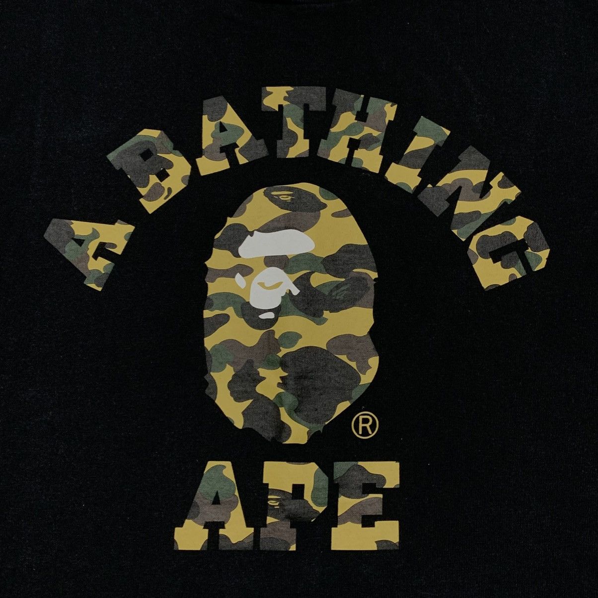 Bape Bape Medium College 1st Camo Black Tee A Bathing Ape Size US M / EU 48-50 / 2 - 3 Thumbnail