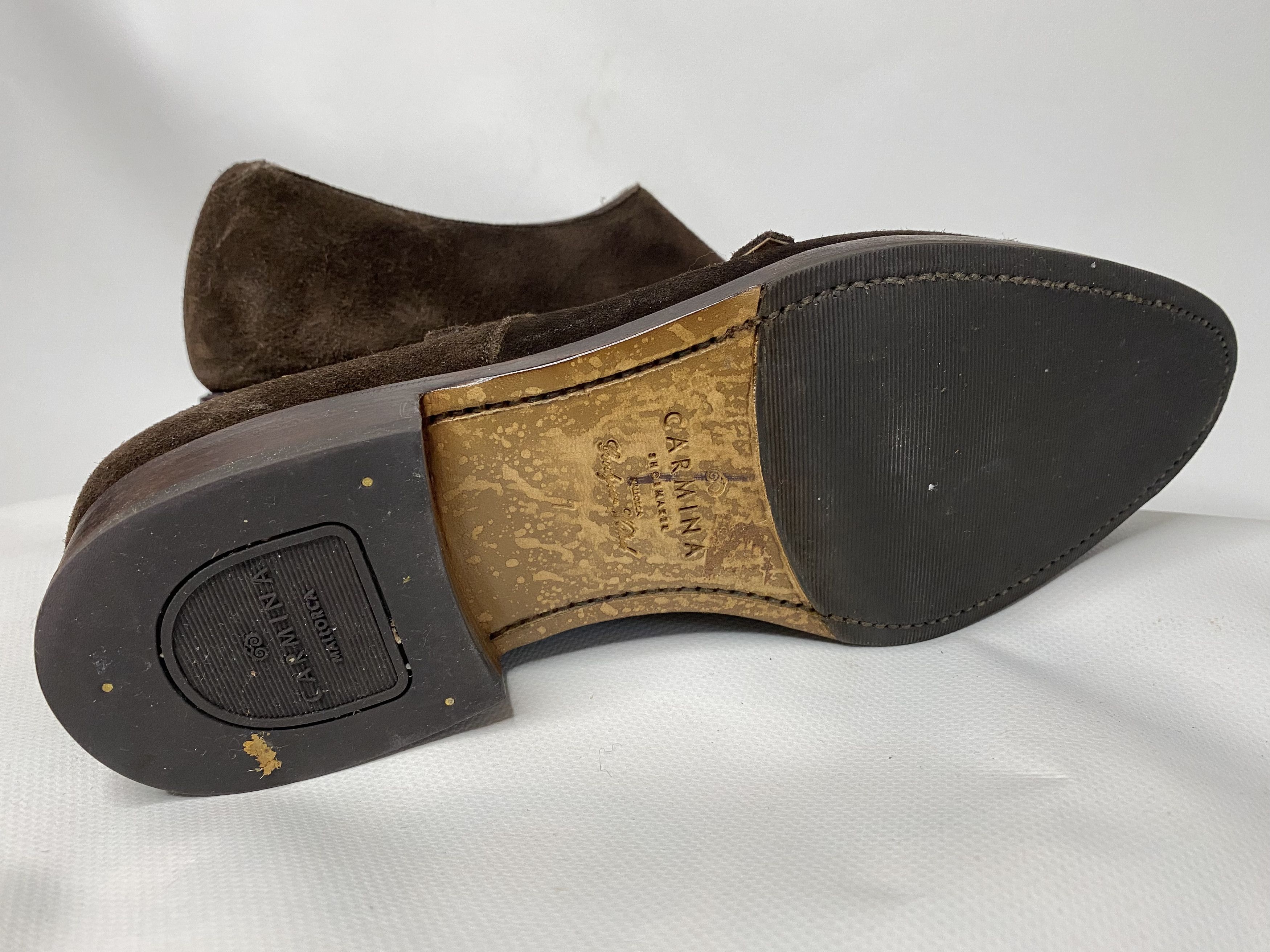 Carmina × Vintage CARMINA FOR PELIKAMO DOUBLE MONK STRAP CALF SUEDE SIZE EU 40 Size US 8 / EU 41 - 4 Thumbnail