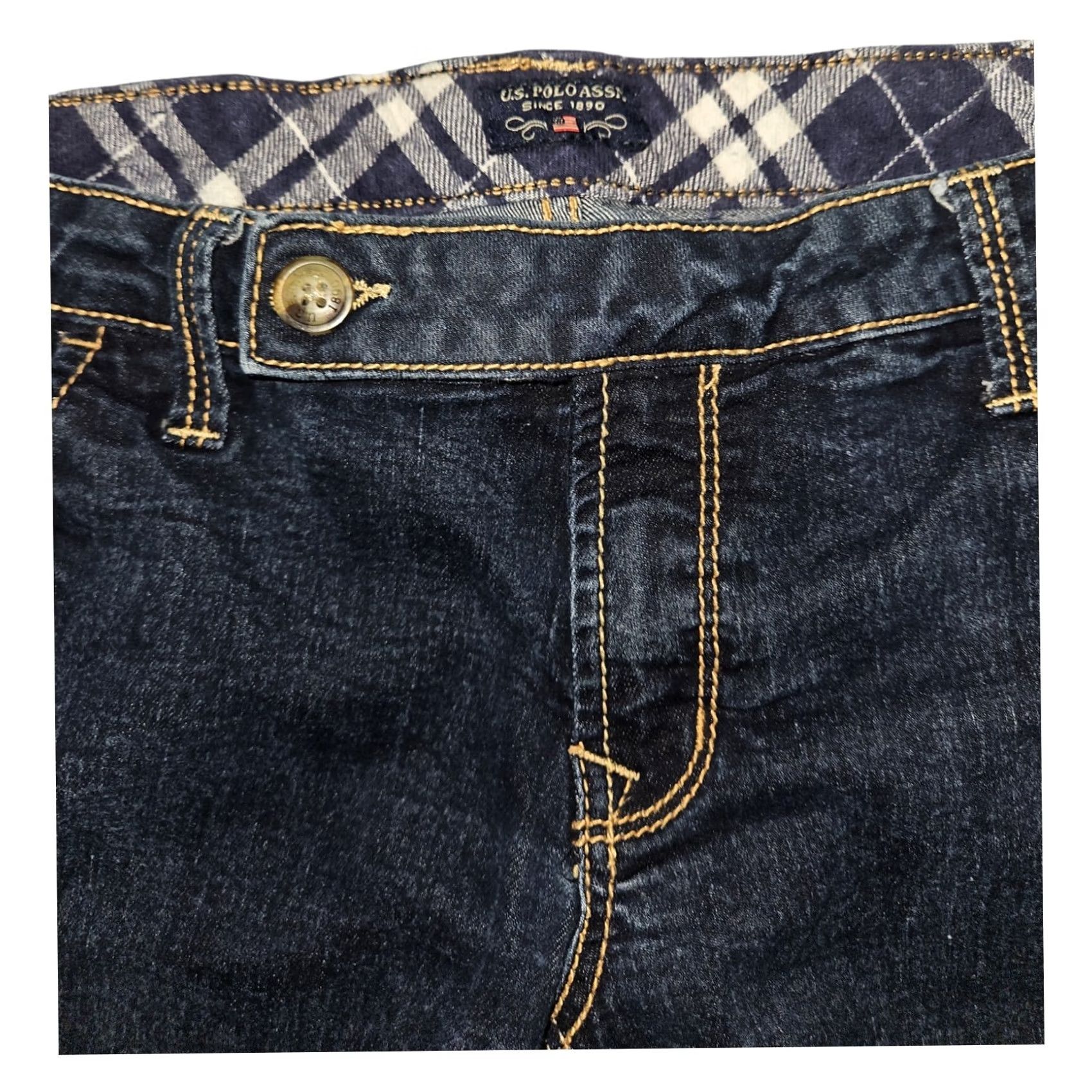 Vintage U.S. Polo Assn. Jeans Boot Cut Jeans 7/8 Juniors Blue Denim Stretch Casual Preppy Womens Size 28" / US 6 / IT 42 - 7 Thumbnail