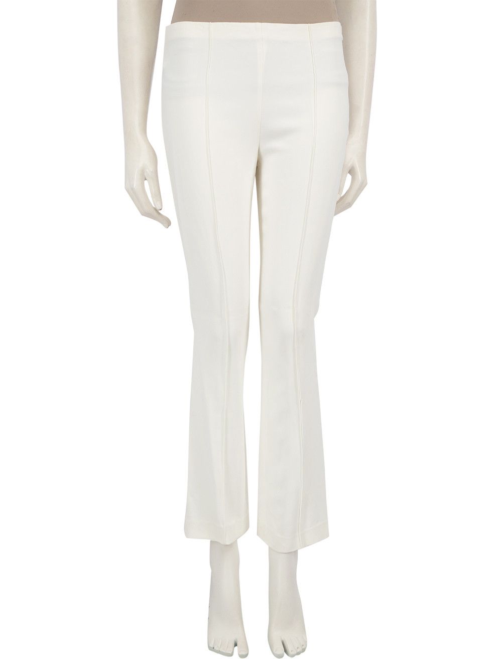 The Row White Flared Mid Rise Trousers Size 27" / US 4 / IT 40 - 1 Thumbnail