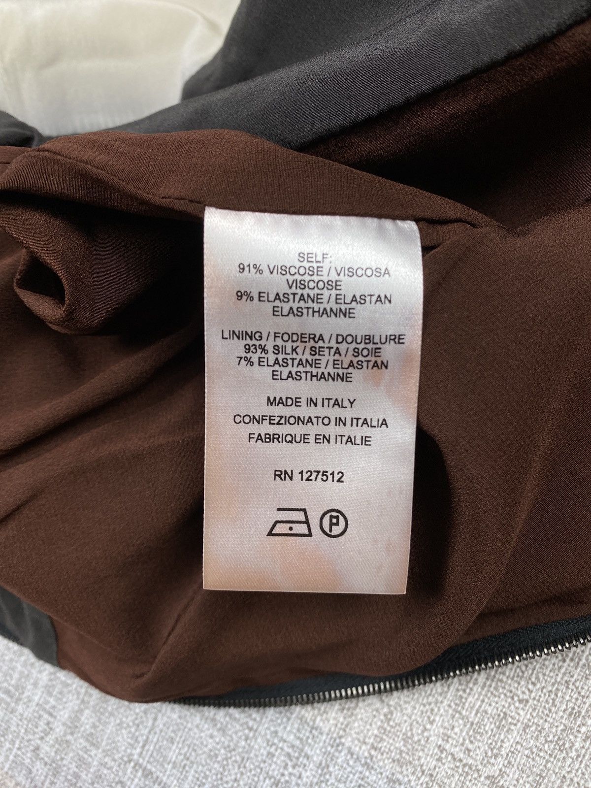 Designer × Narciso Rodriguez Narciso Rodriguez Colour Block Silk blend Crepe Peplum Dress Size S / US 4 / IT 40 - 6 Thumbnail