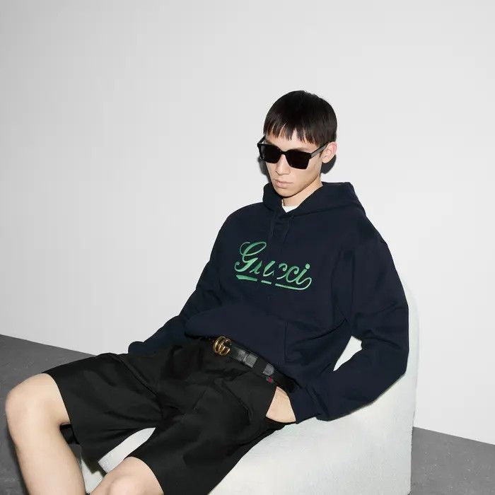 Gucci o1loc1c1125 788771 Embroidered Cotton Hooded Sweatshirt Size US XXL / EU 58 / 5 - 3 Thumbnail