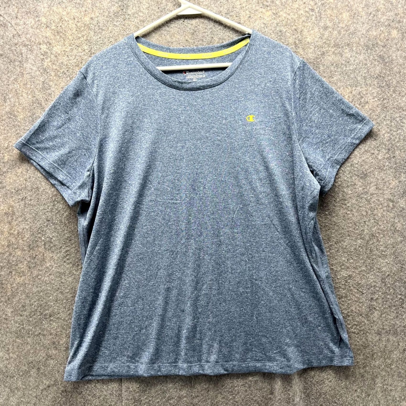 Champion VINTAGE Champion Shirt Women 2X Heather Blue Athletic Performance Crewneck Polyester Casual Size XXL / US 16-18 / IT 52-54 - 2 Thumbnail