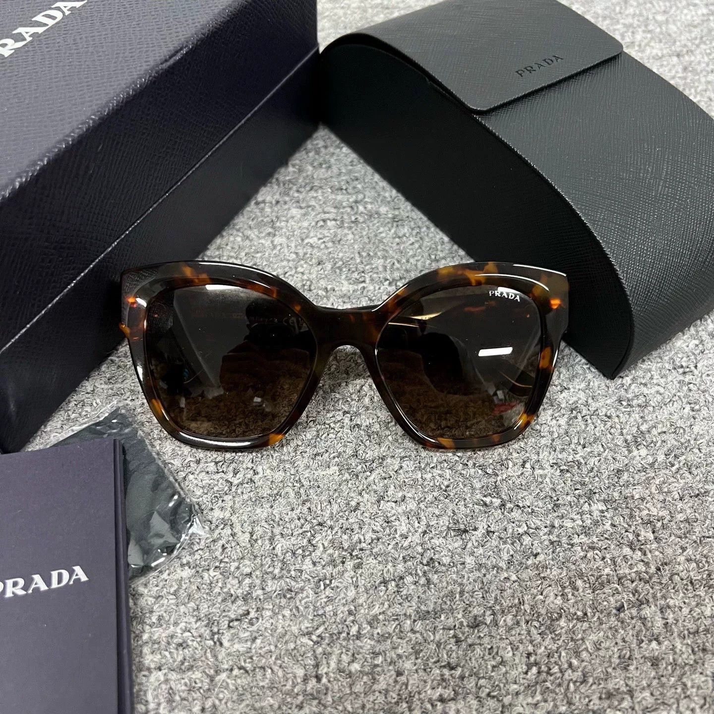 Prada Prada Amber Large Frame Sunglasses Size ONE SIZE - 1 Thumbnail