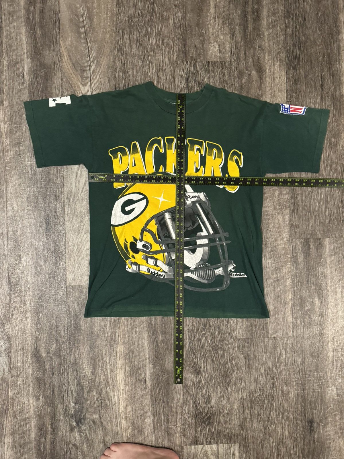Riddell Vintage 90s Green Bay Packers graphic tee Size US XL / EU 56 / 4 - 3 Thumbnail